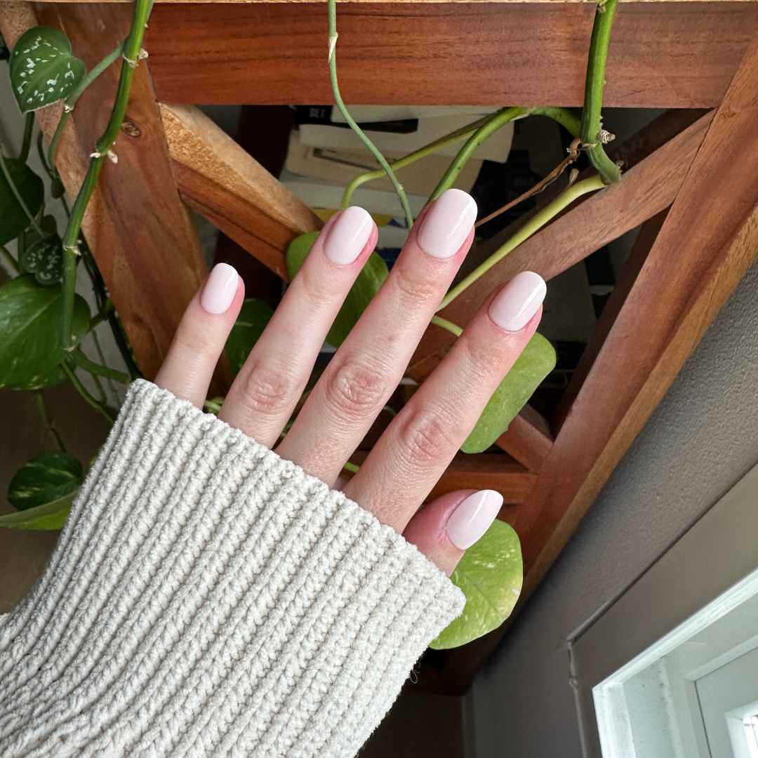 Brave Blush | Extra Short | Round - Tab Press-On、mySite、solidvoid