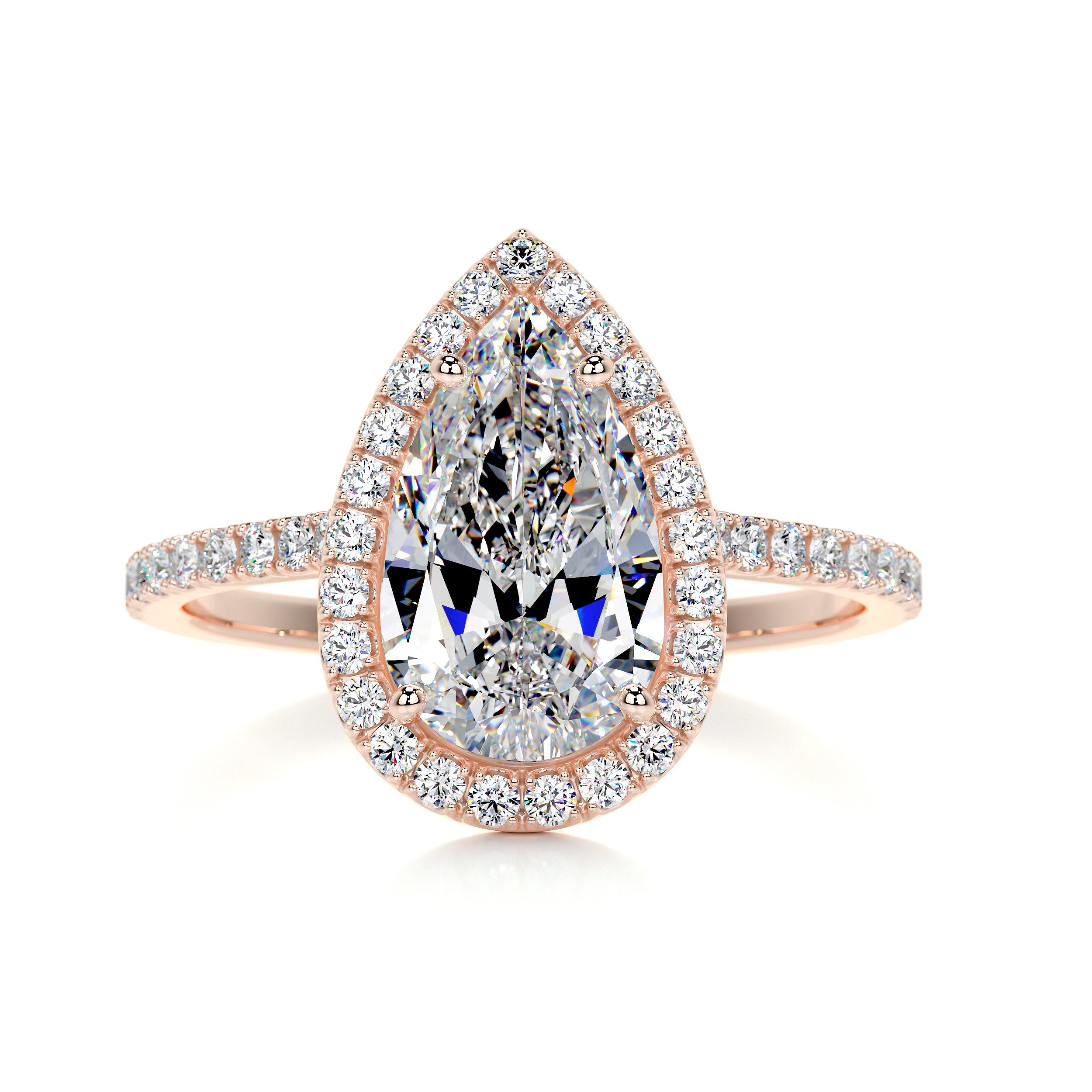 Sophia Moissanite & Diamond Ring -14K Rose Gold、mySite、hinf8tx79