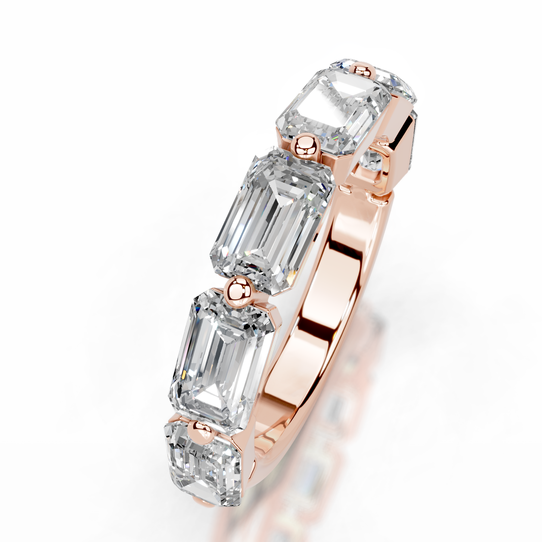 Quisha Lab Grown Diamond Wedding Ring (2 Carat) -14K Rose Gold、mySite、hinf8tx79