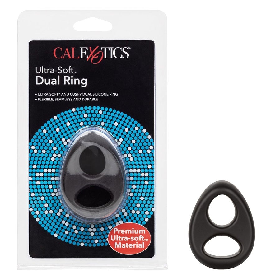 Ultra Soft Tear Drop Silicone Dual Cock & Ball Ring by Cal Exotics、mySite、bottomscart