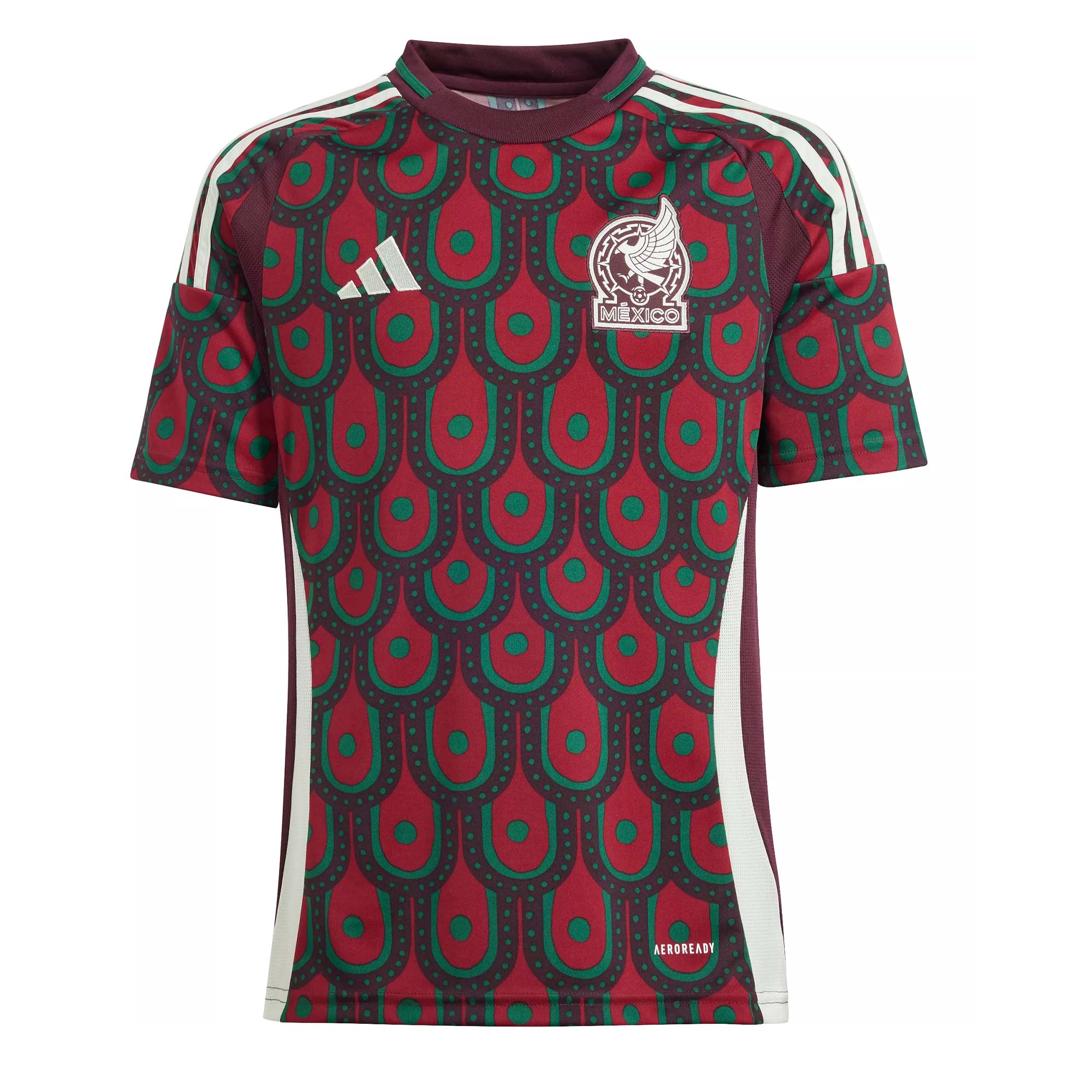 adidas Kids Mexico 2024/25 Home Jersey Multicolor、mySite、bottomscart