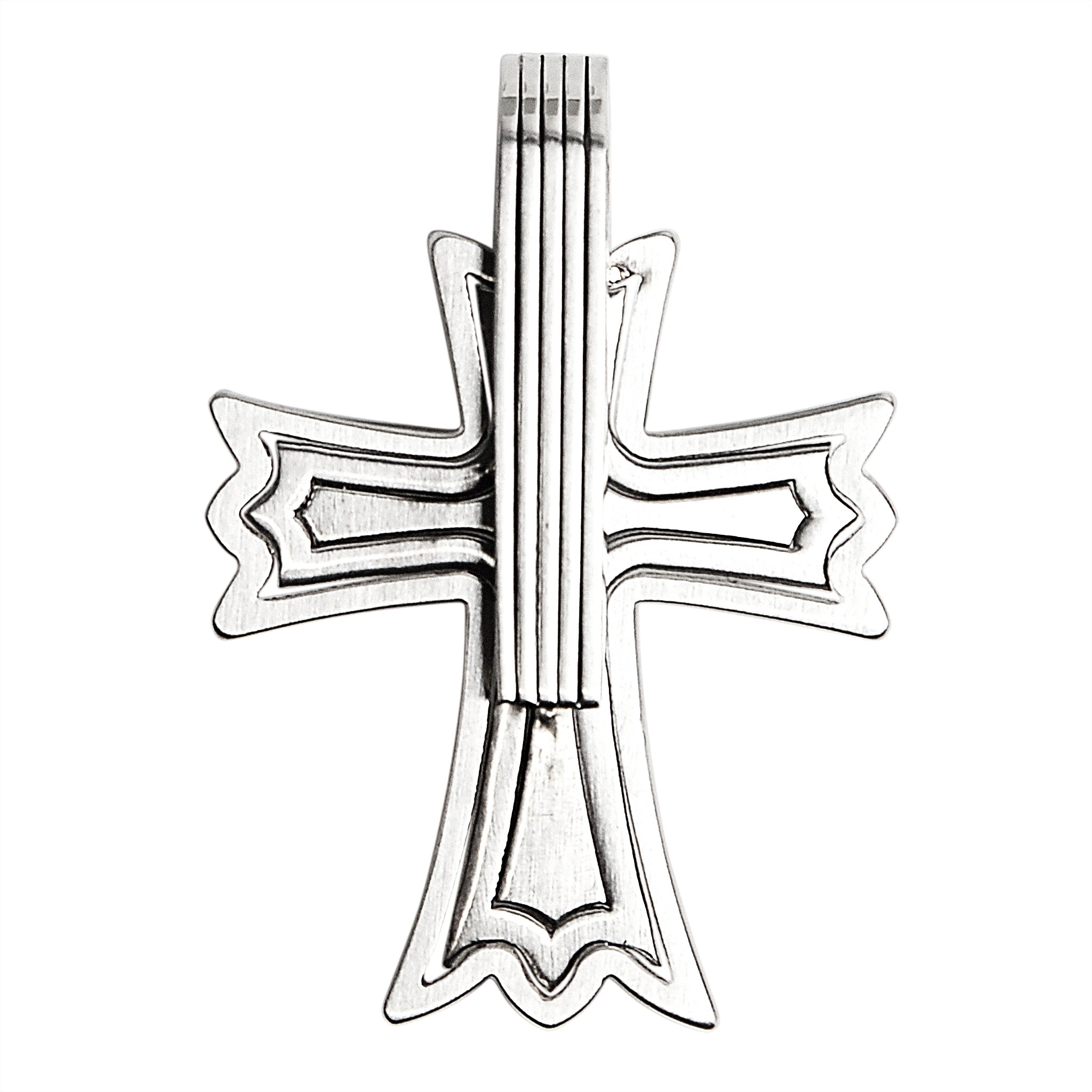 Stainless Steel Cubic Zirconia Rainbow Cross Pendant / GPP0083、mySite、dreamappss