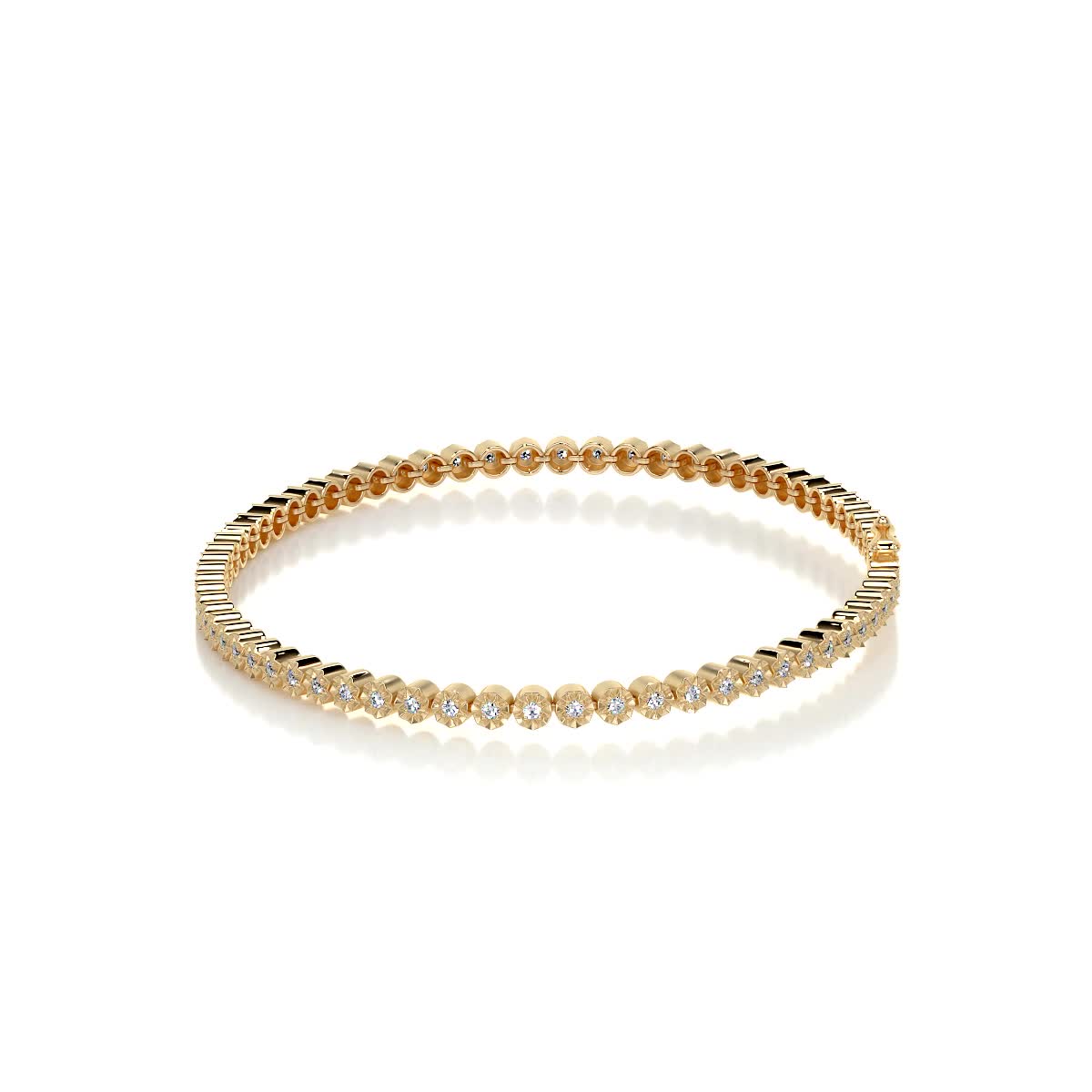 Ingrid Tennis Diamond Bracelet (0.75 Carat) -18K Yellow Gold、mySite、hinf8tx79