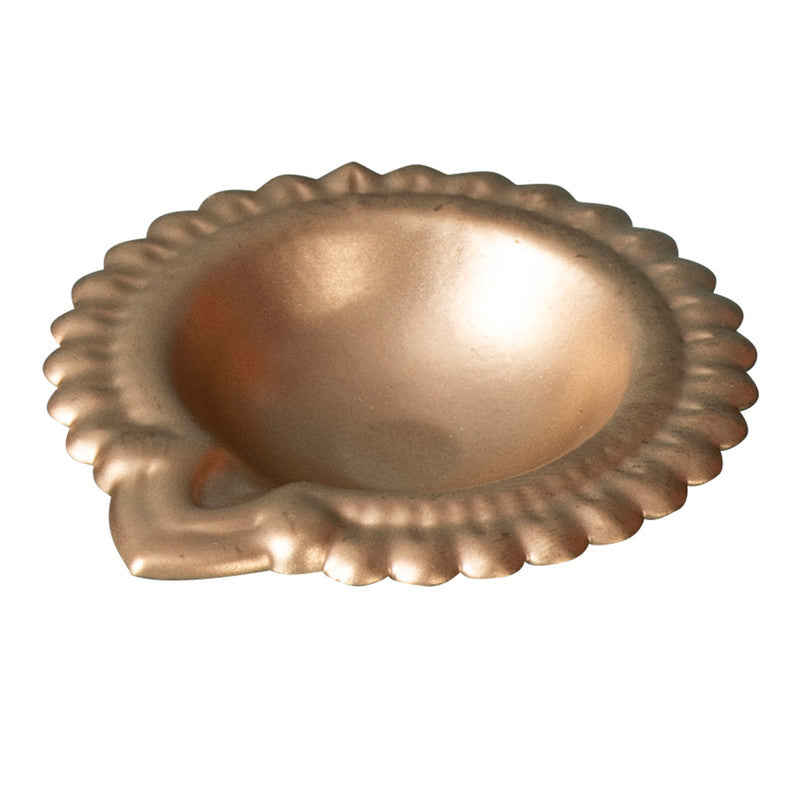 Brass Diya Set | Floral Design | Golden | Set of 6、mySite、camillekostekn