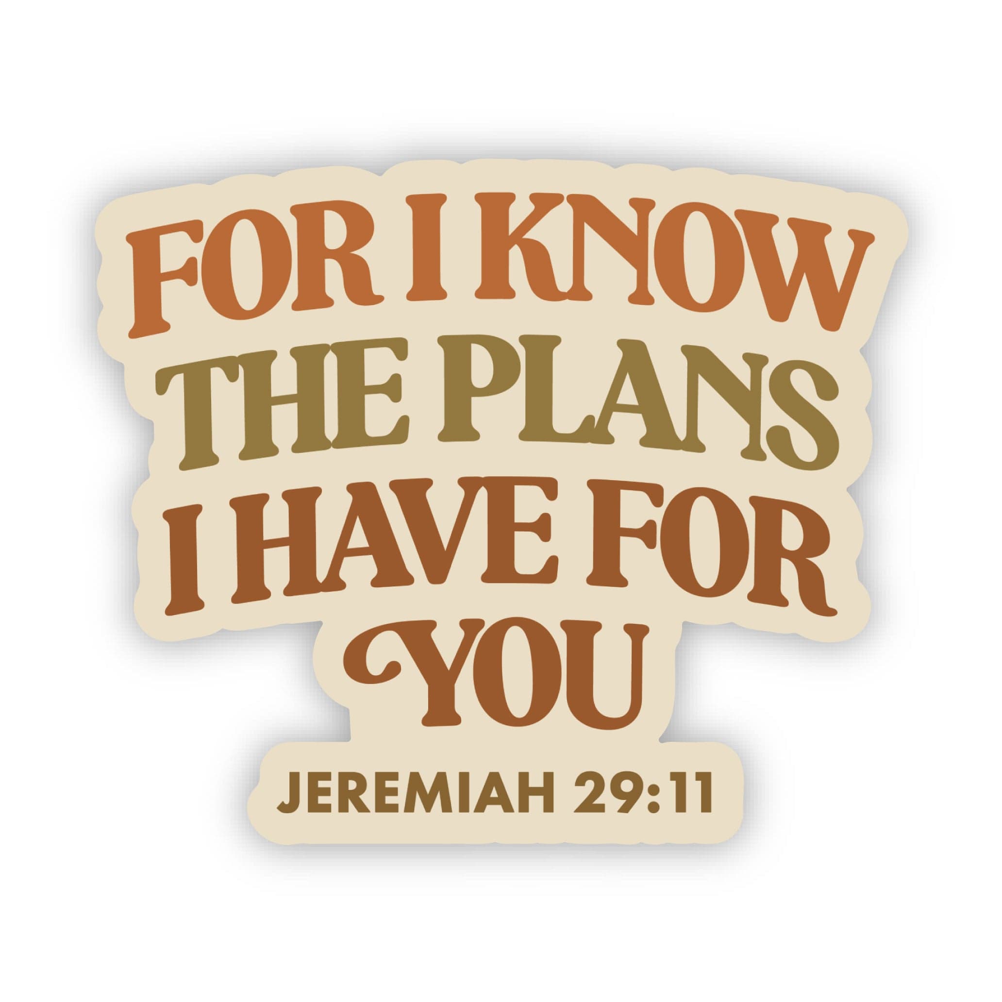  For I know the plans I have for you Faith Text Sticker、mySite、ghnorth
