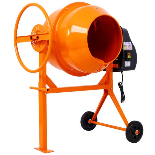 Cement Mixer,5 Cu. Ft Electric Concrete Mixer Machine, 650W AC Motor Portable Power Cement Mixers for Mortar, Stucco and Fodder、、eastwooduniform