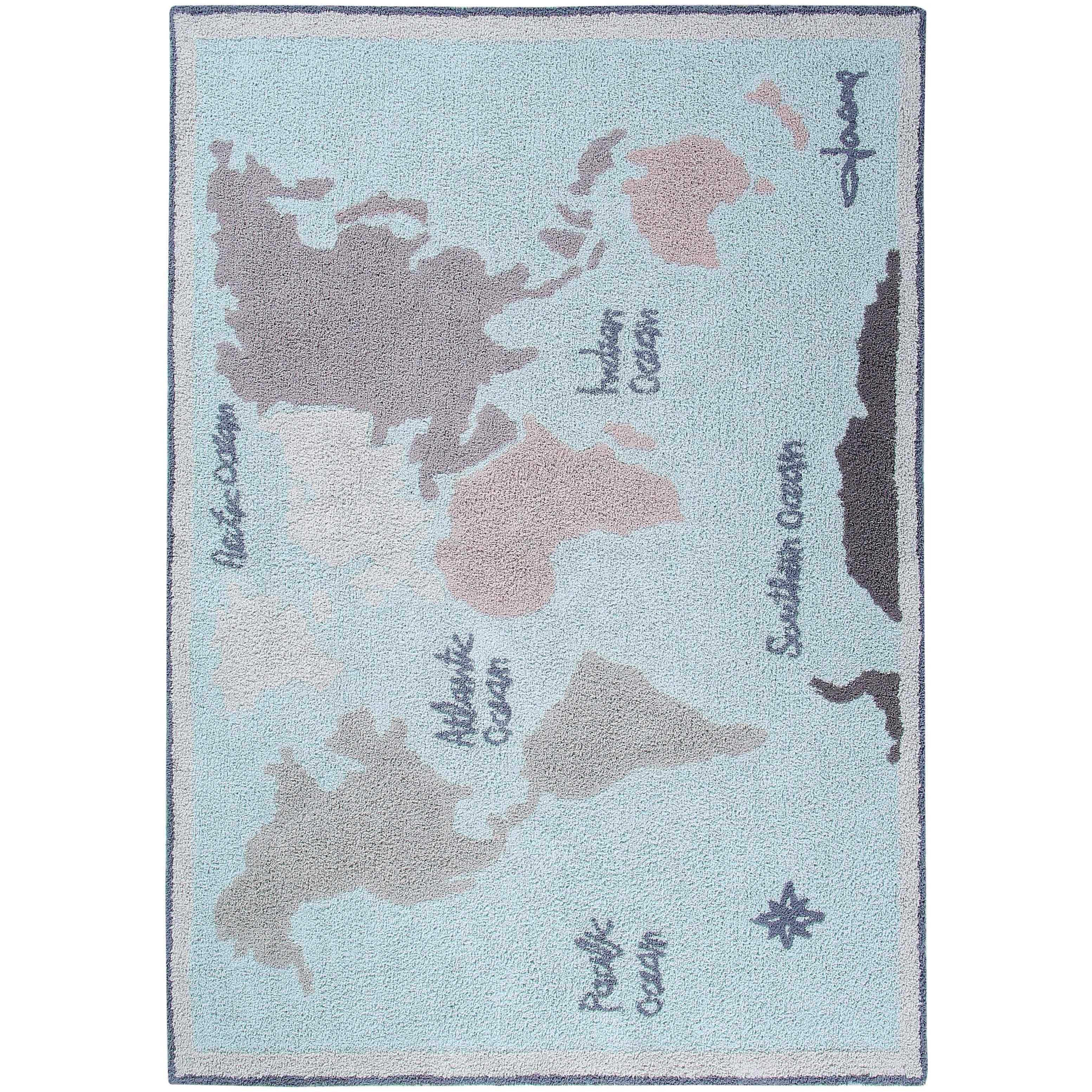 Vintage Map Machine Washable Kids Area Rug、mySite、gigharbornorthrealestate