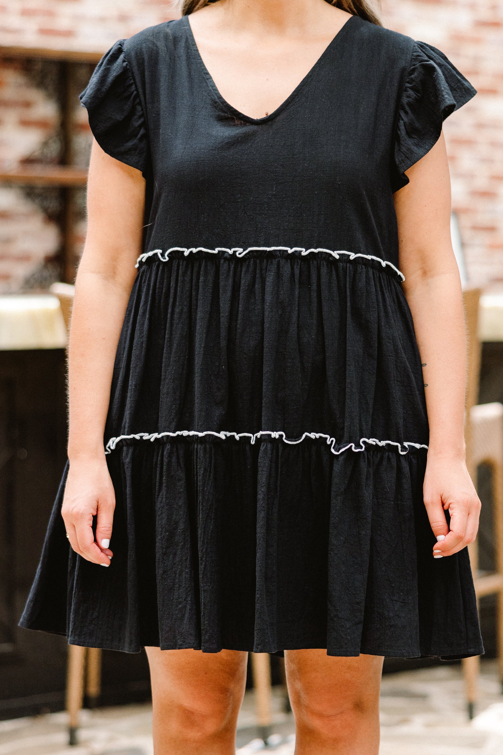  Catch Me When I Fall Dress, Black-Cream、mySite、justintrudeaud