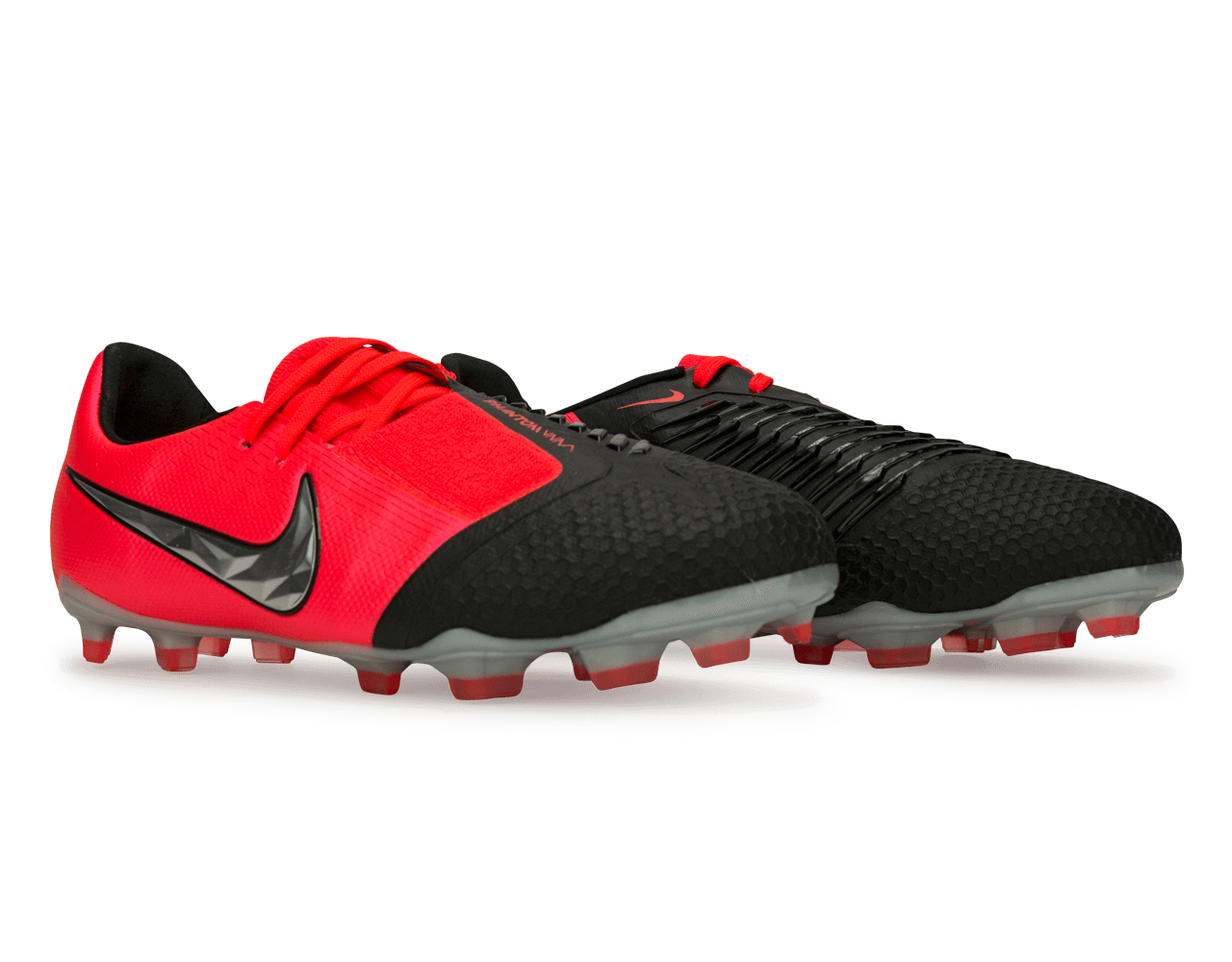 Nike Kids PhantomVNM Elite FG Laser CrimsonMetallic Silver/Black、mySite、noshort