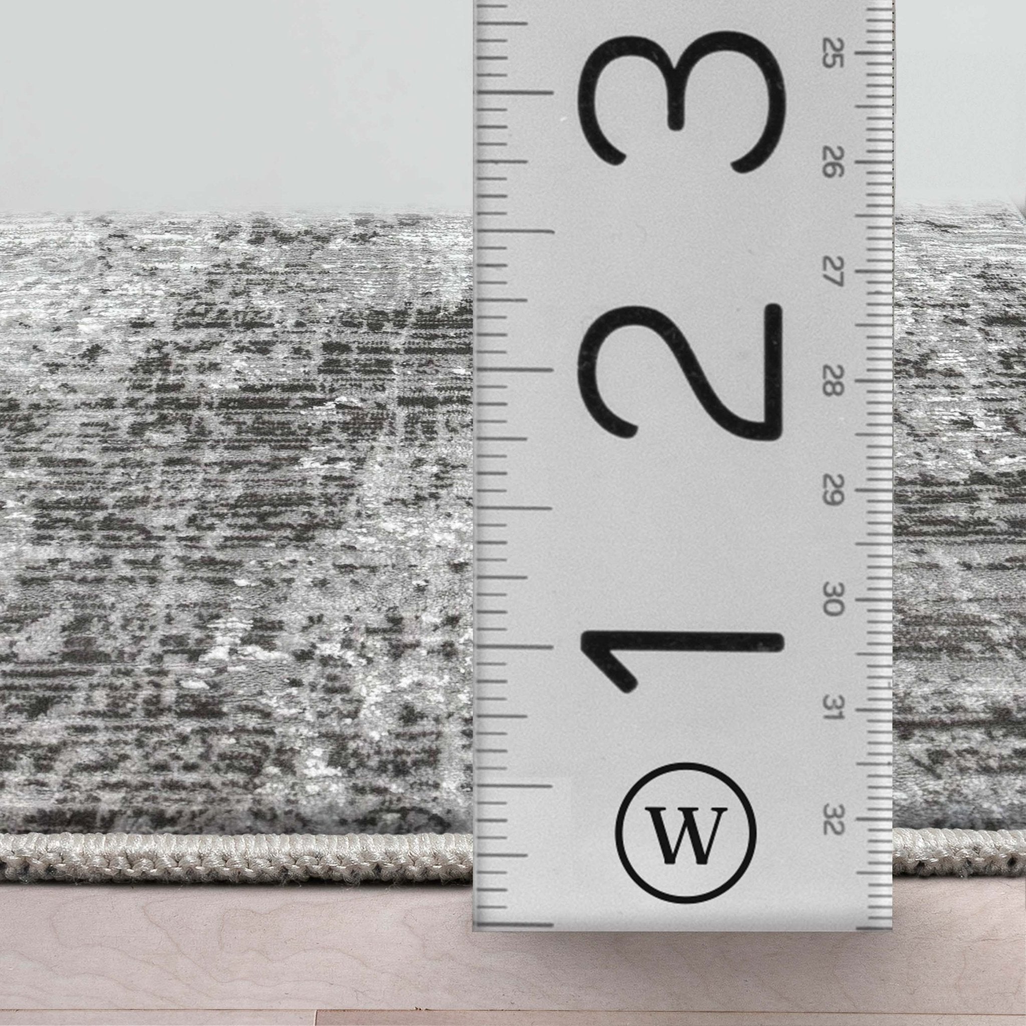 Custom Size Runner Mirabelle Abstract Light Grey Choose Your Width x Choose Your Length Runner Rug - Perfect For Hallway, Stairs & Kitchen、mySite、gigharbornorthrealestate