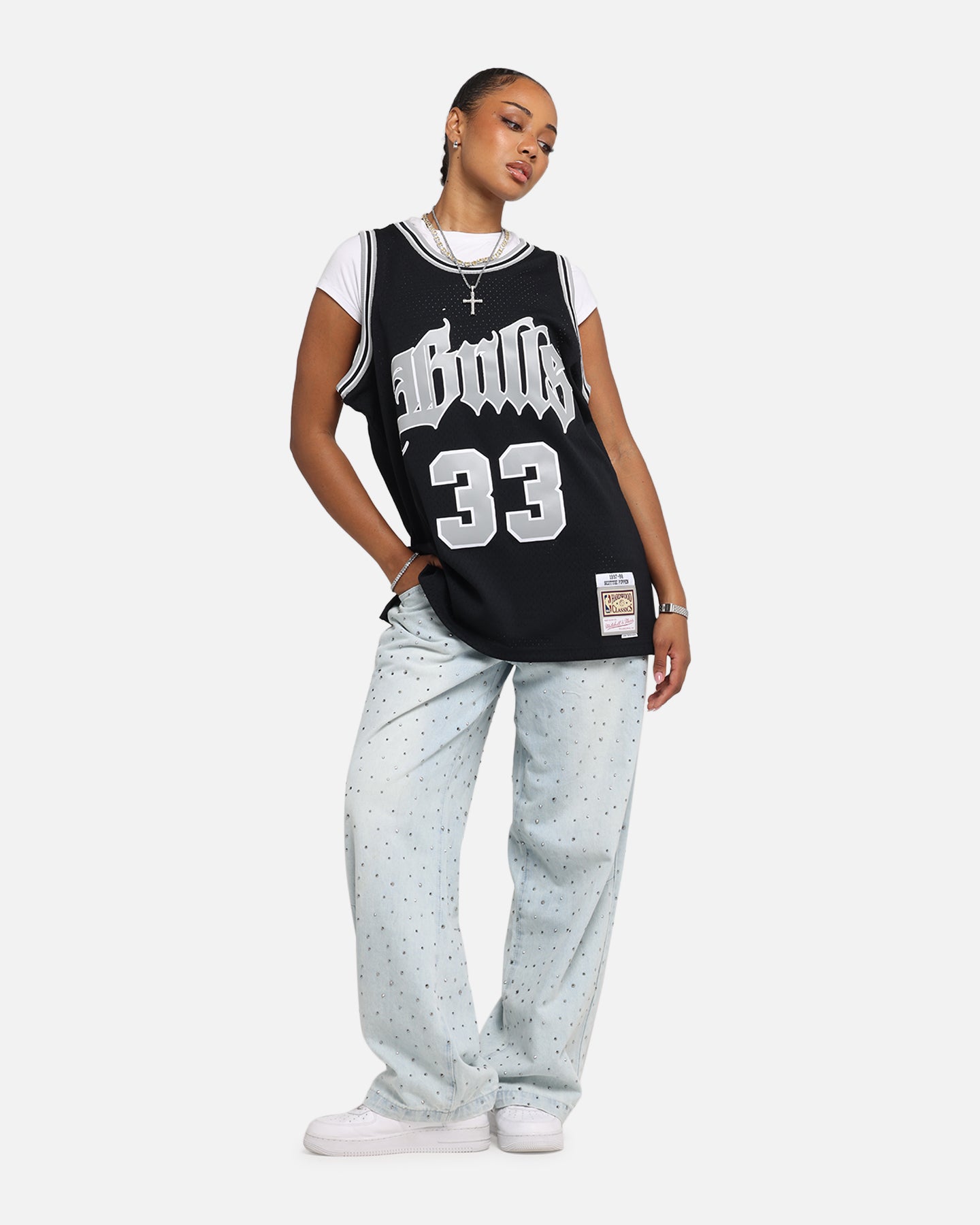 Mitchell & Ness Chicago Bulls Scottie Pippen Bulls Are Back Jersey Black、mySite、zt4zffjzw