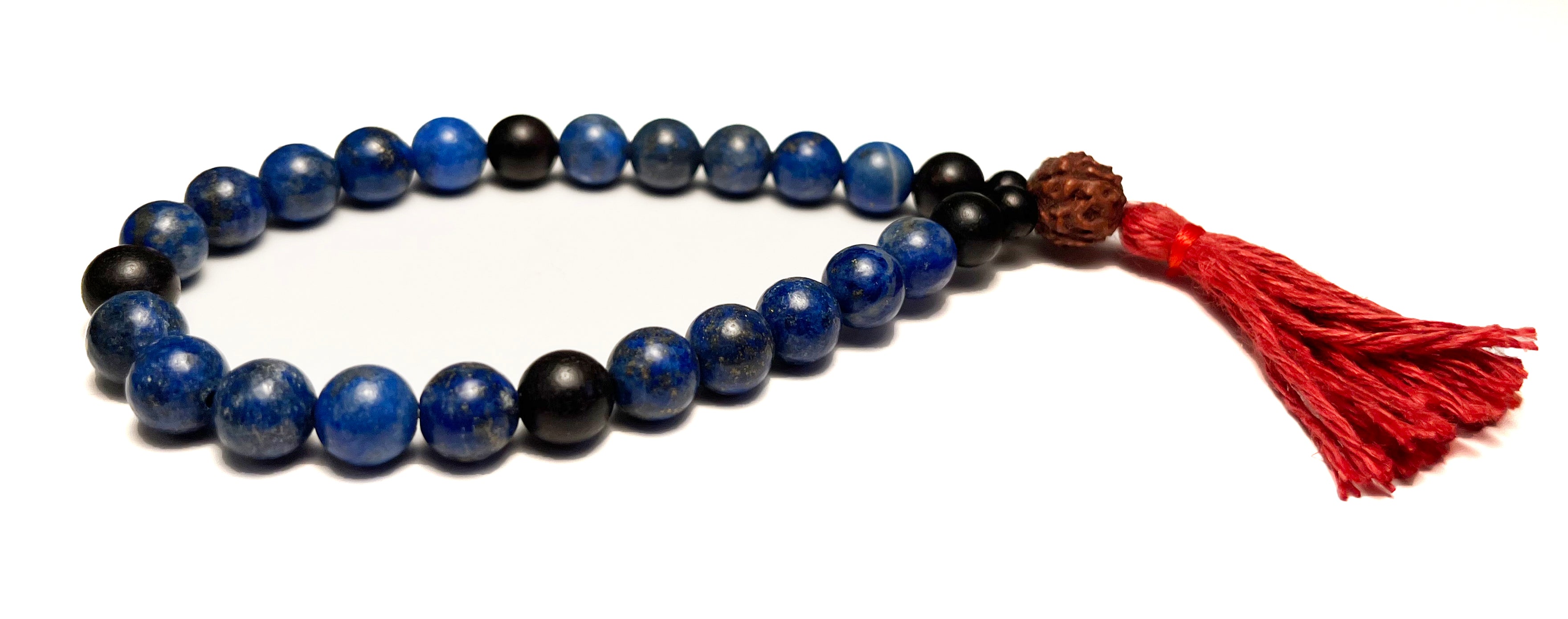 Lapis Lazuli and Rudraksha Wrist Mala、mySite、topwebapps