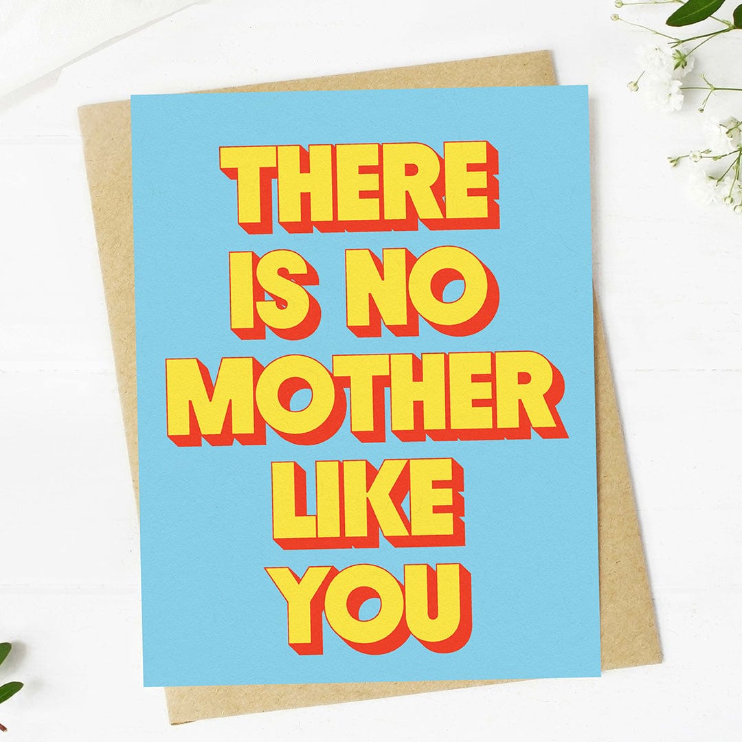  There is no mother like you Mother's Day Text Card、mySite、elrpsem3k