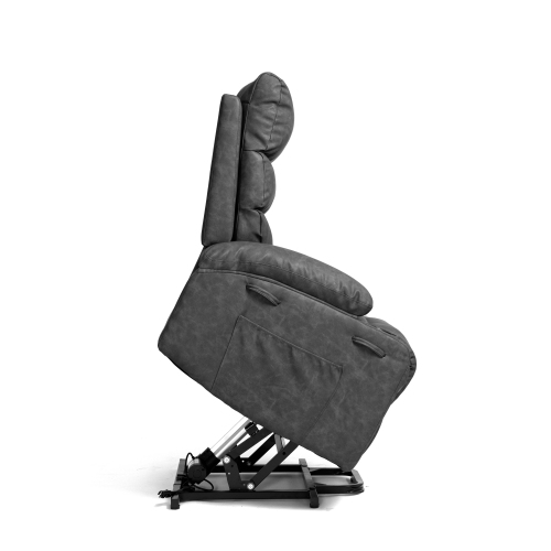 21"seat width,large size Electric Power Lift Recliner Chair Sofa for Elderly, 8 point vibration Massage and lumber heat, Remote Control, Side Pockets and Cup Holders, cozy fabric, overstuffed arm pu、、casual