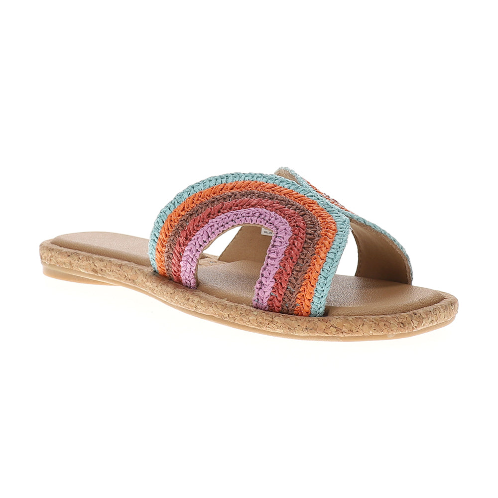 Willow Paisley Silde Sandals、mySite、gtrtttuynbv