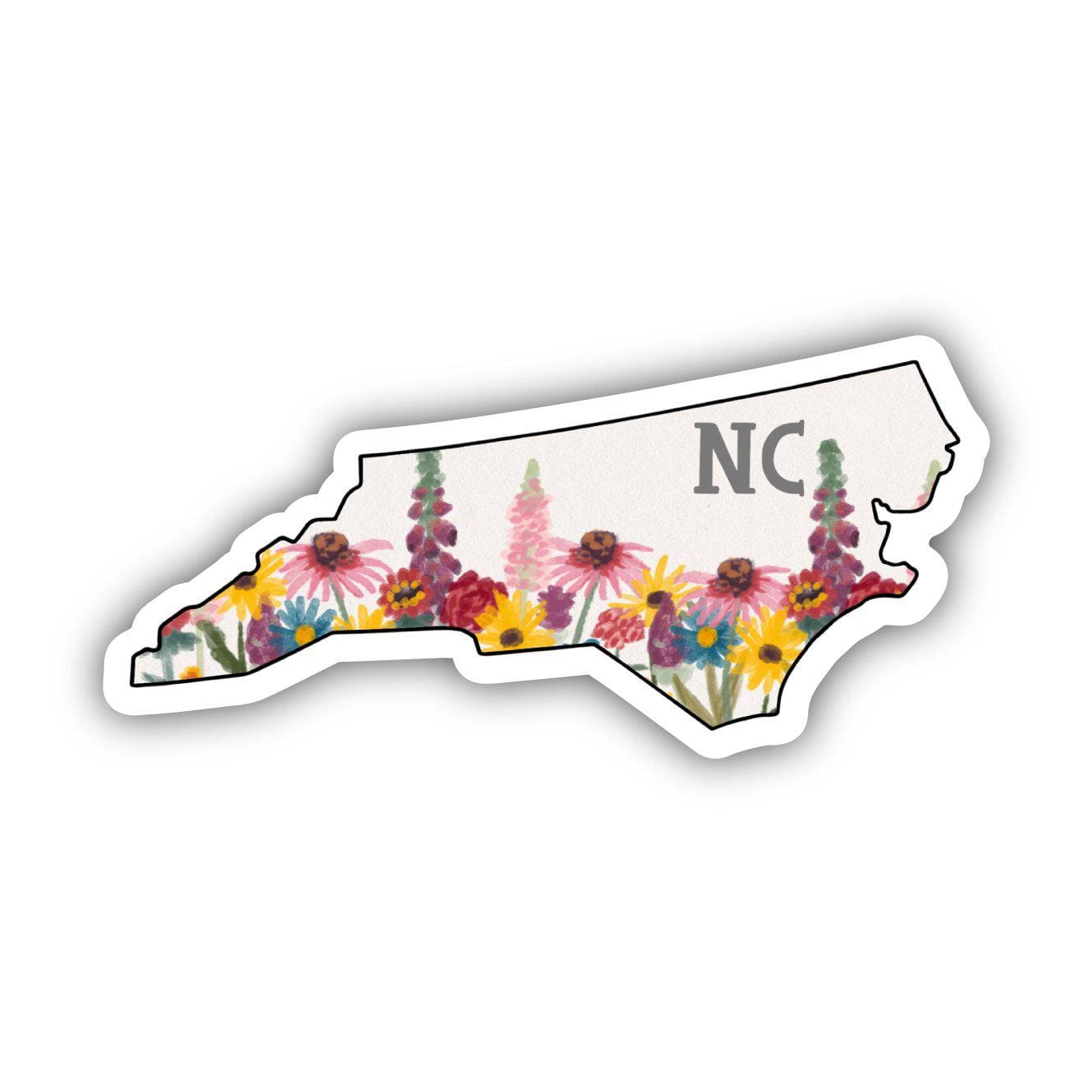  North Carolina Painterly Pattern Sticker、mySite、elrpsem3k
