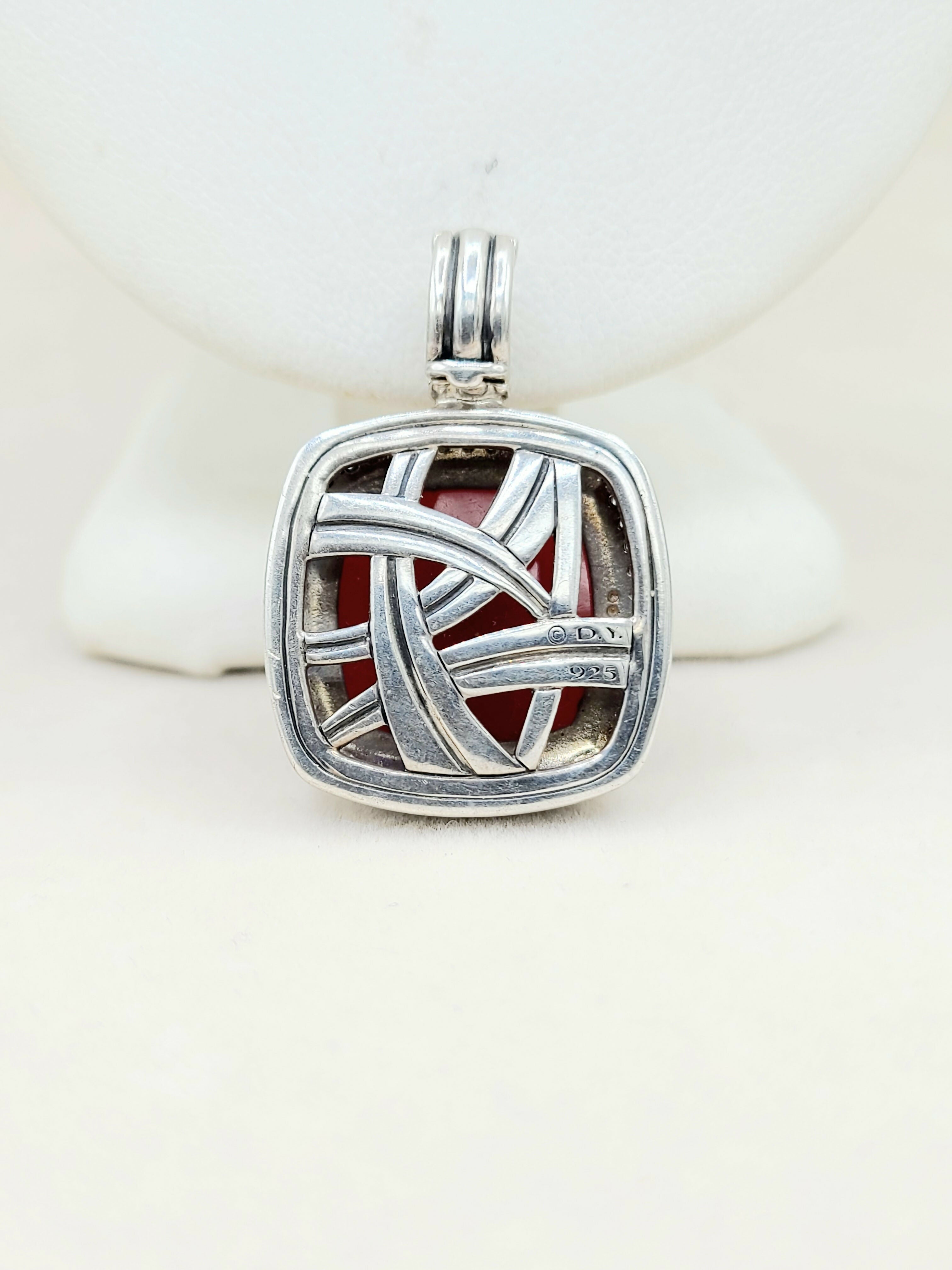 David Yurman Albion Pendant 17mm Carnelian & Diamonds、mySite、hinf8tx79