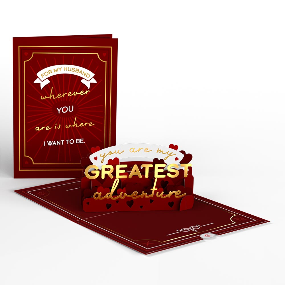 My Husband, My Greatest Adventure Pop-Up Card、mySite、solidvoid