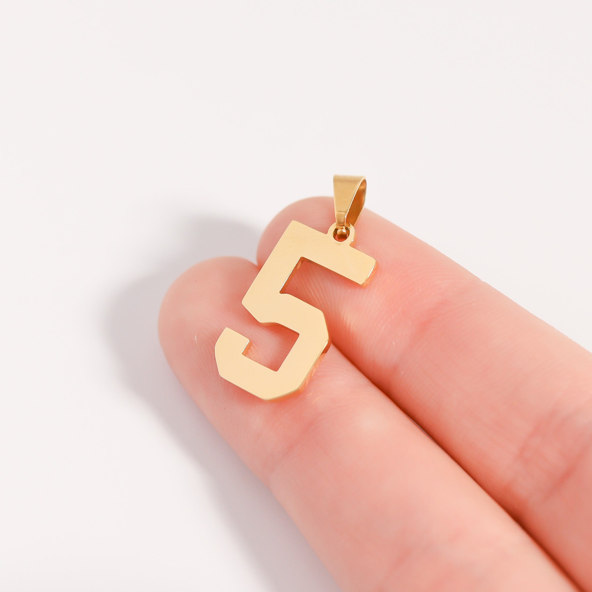 18K Gold PVD Stainless Steel Sport Number Pendant / PDS0002、mySite、dreamappss