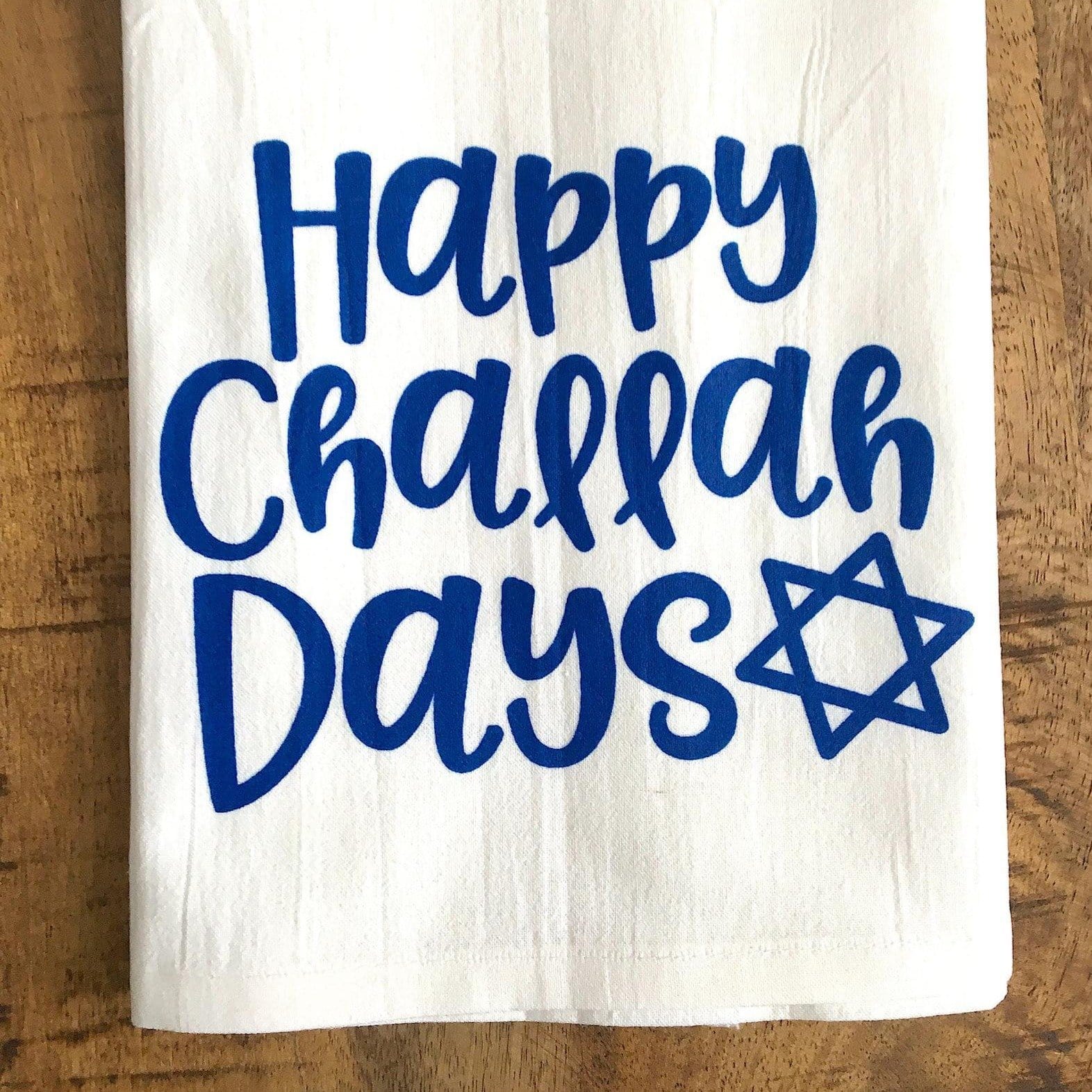 Happy Challah Days Tea Towel、mySite、topwebapps