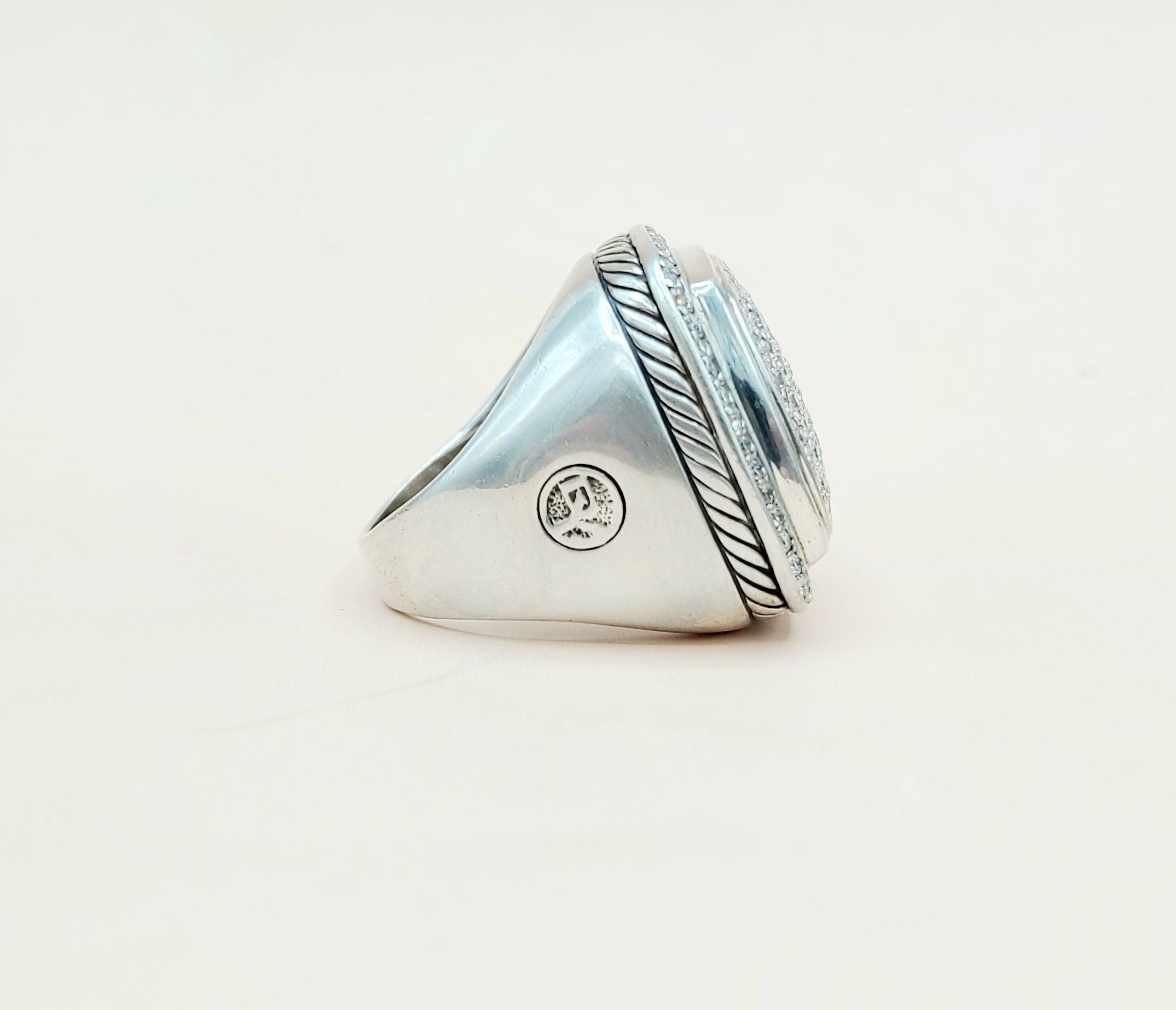 David Yurman Albion Ring 20mm Pav茅 Diamonds、mySite、hinf8tx79