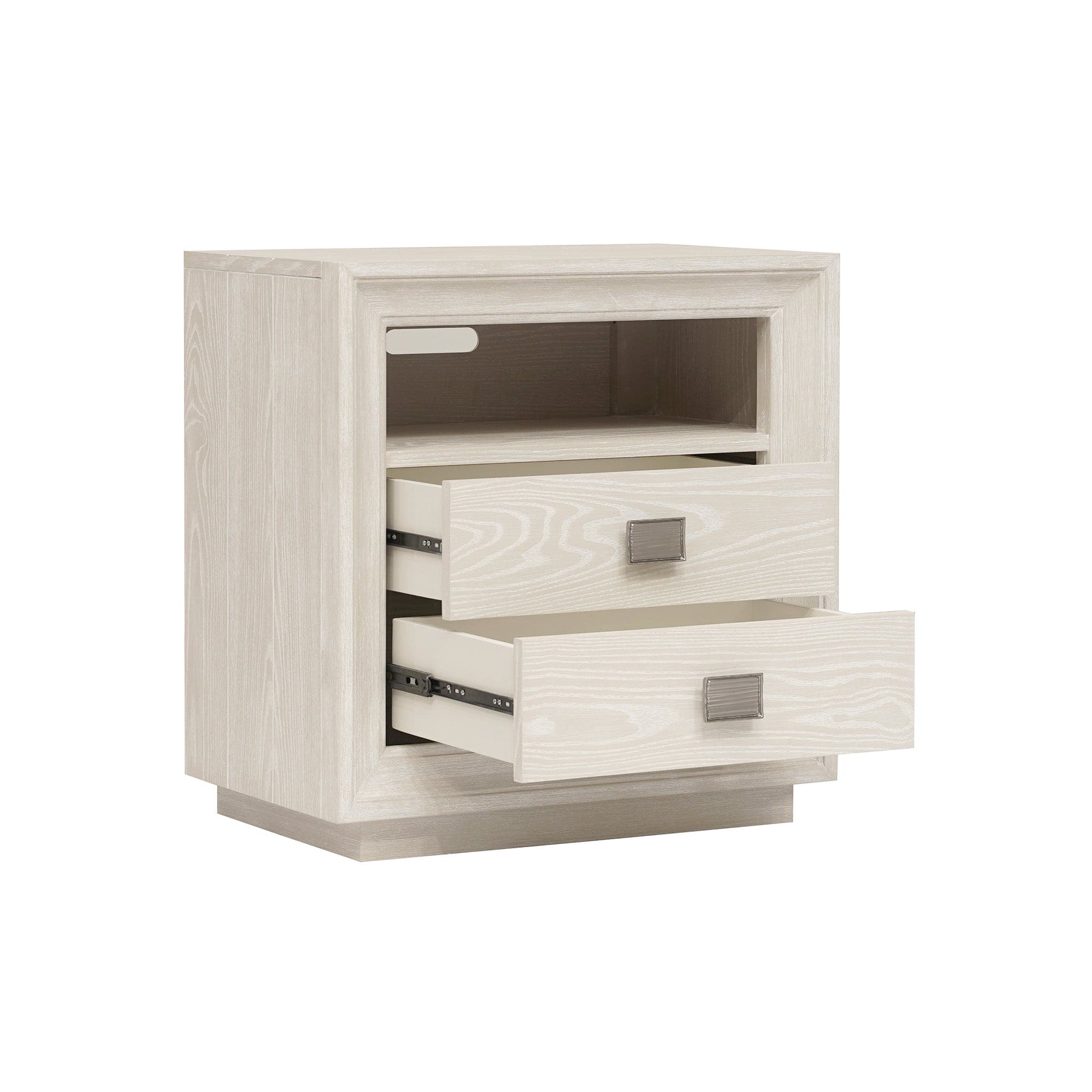 Maxime 2 Drawer Nightstand with USB、mySite、neckold