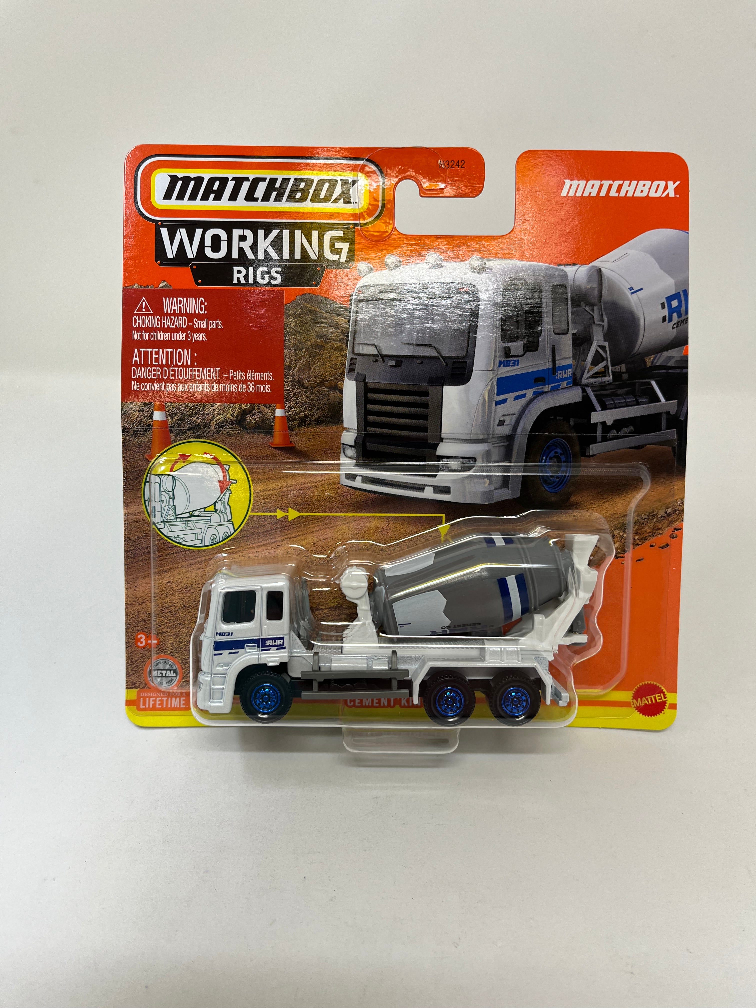 Cement King HD * WHITE * Matchbox Working Rigs Case X、mySite、hgirdovlk