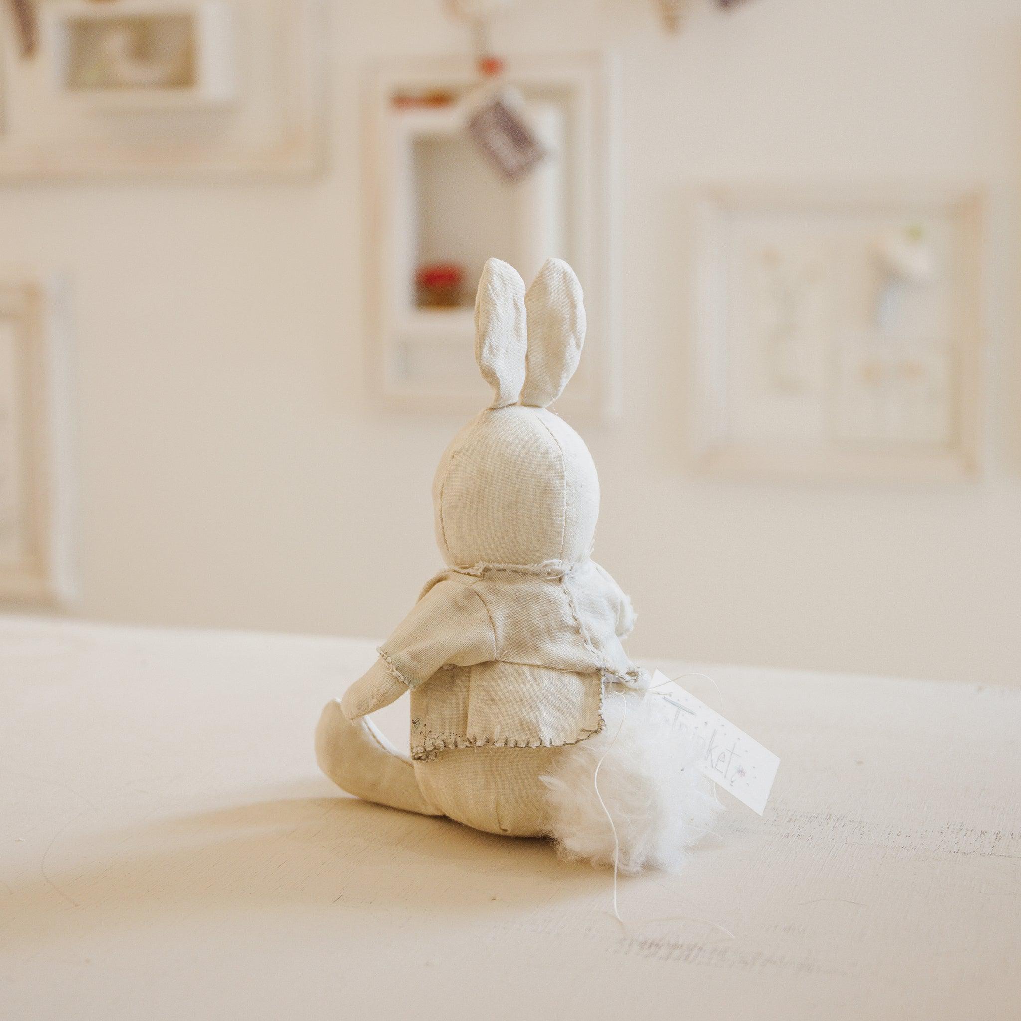 RETIRED - Hutch Studio Original - Trinket - Hand-Crafted Cotton & Knit Bunny、mySite、g9winljtr