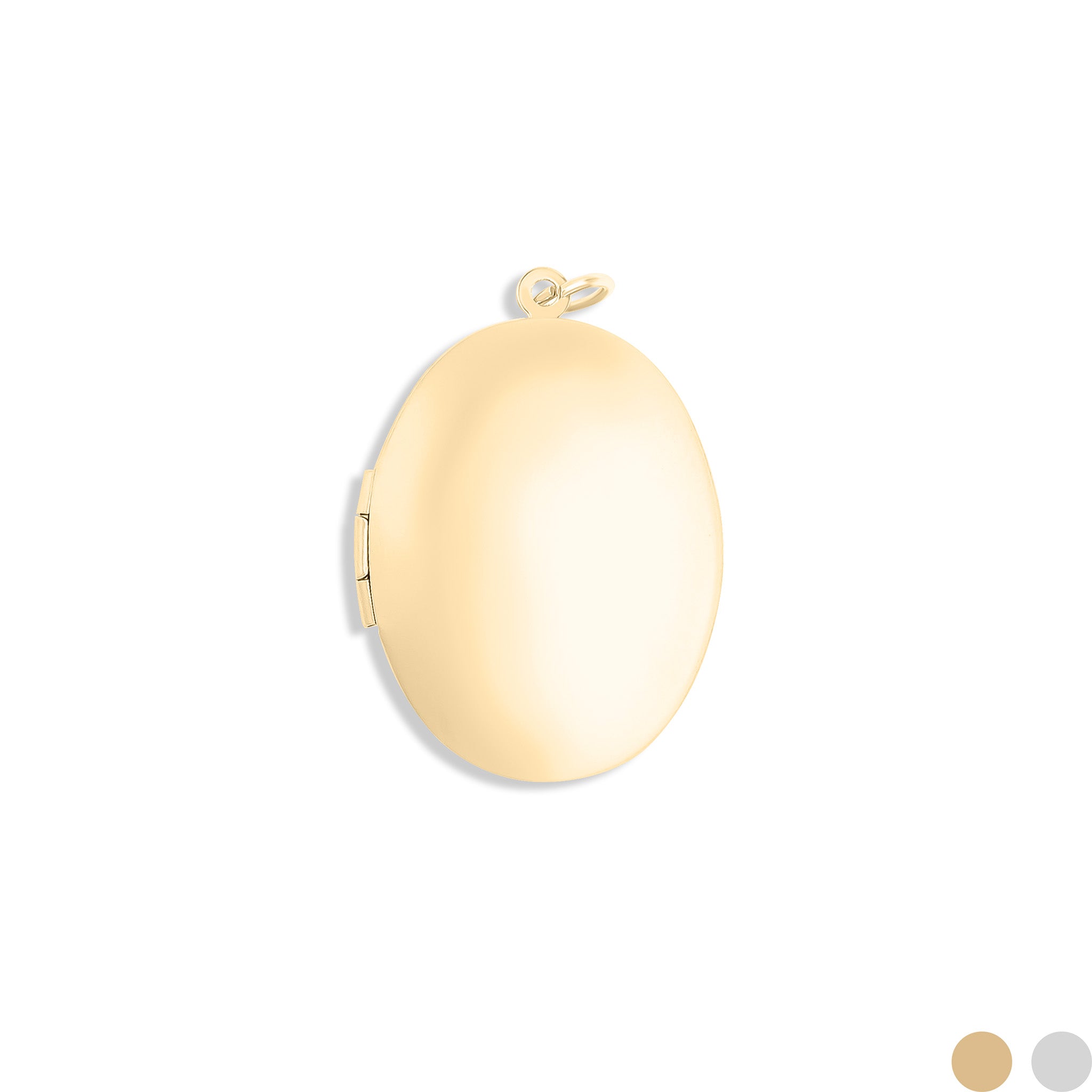 18K Gold PVD Stainless Steel Oval Locket / PDL0244、mySite、dreamappss