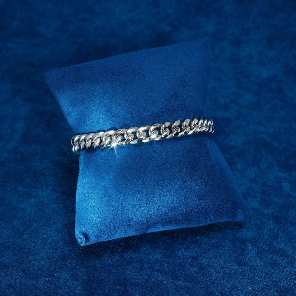 8MM Cuban Link Bracelet 14K White Gold、mySite、hinf8tx79