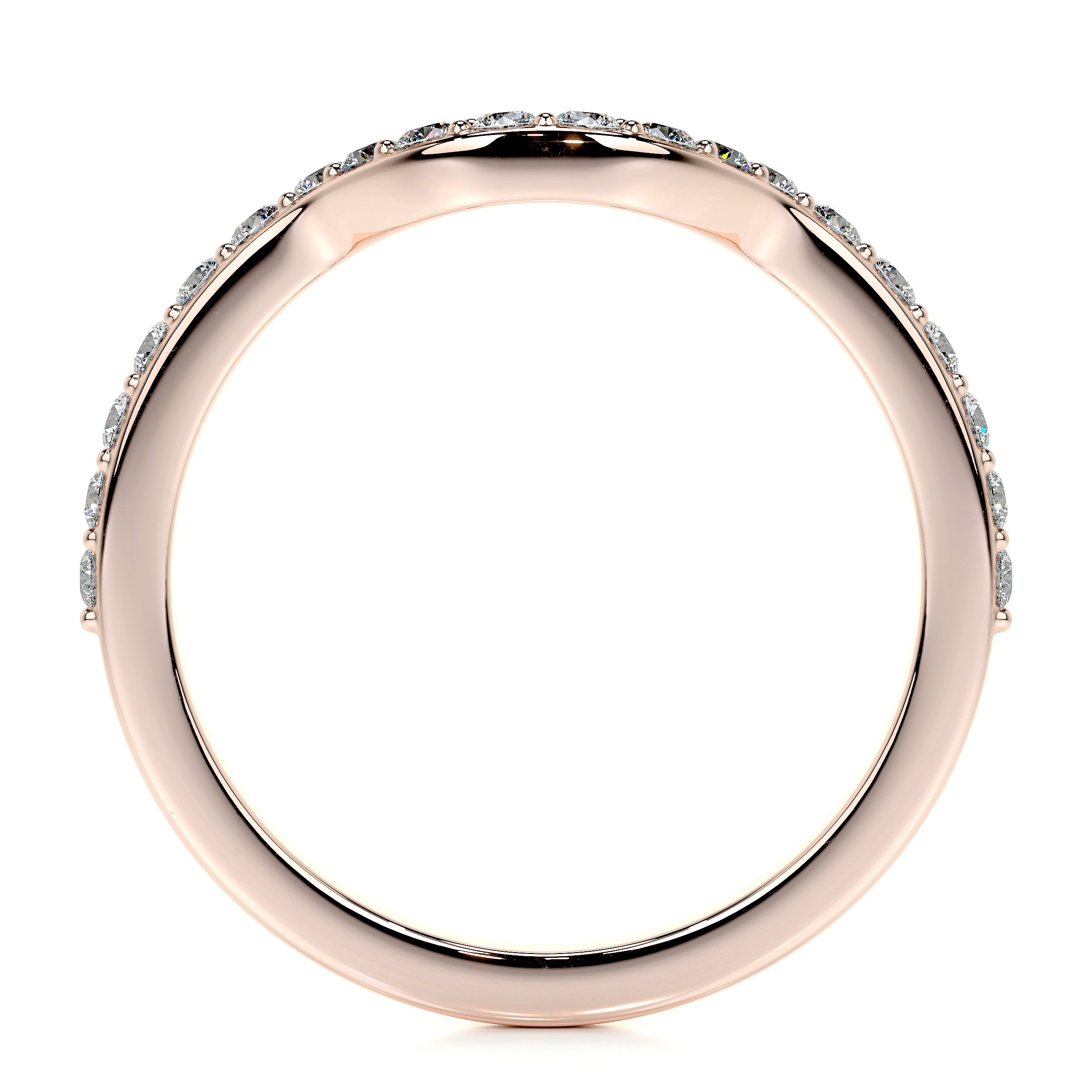 Nina Lab Grown Diamond Wedding Ring (0.2 Carat) -14K Rose Gold、mySite、hinf8tx79