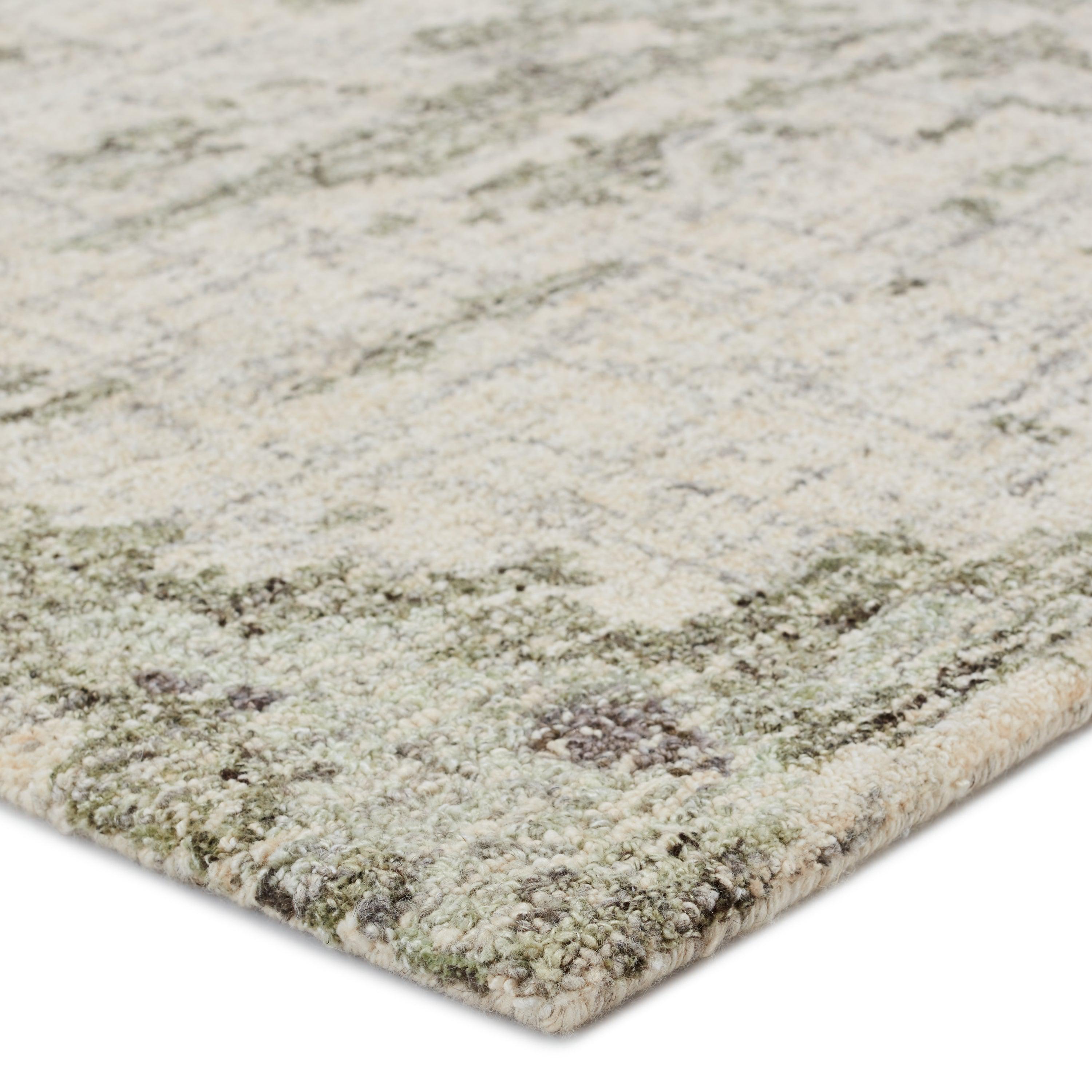 Absolon Handmade Abstract Taupe Green Area Rug、mySite、gigharbornorthrealestate