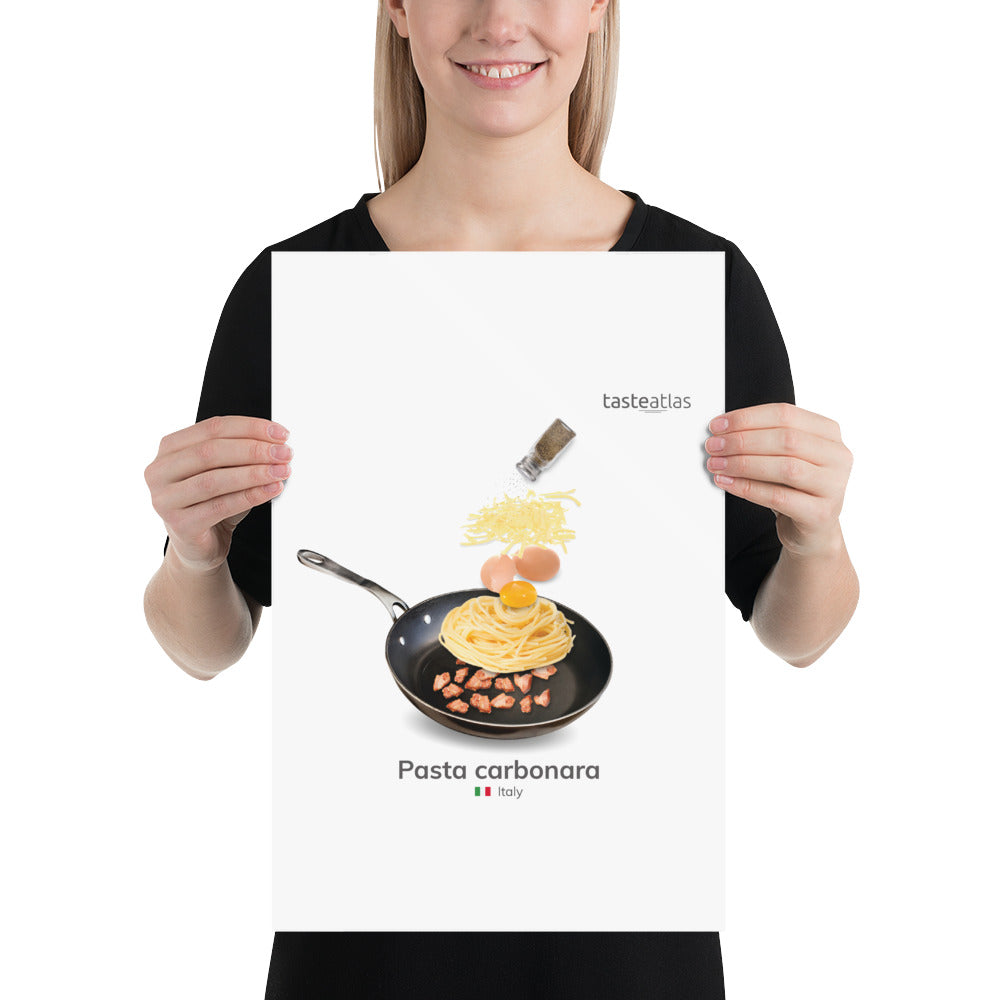 Pasta Carbonara Poster (in)、mySite、camillekostekn