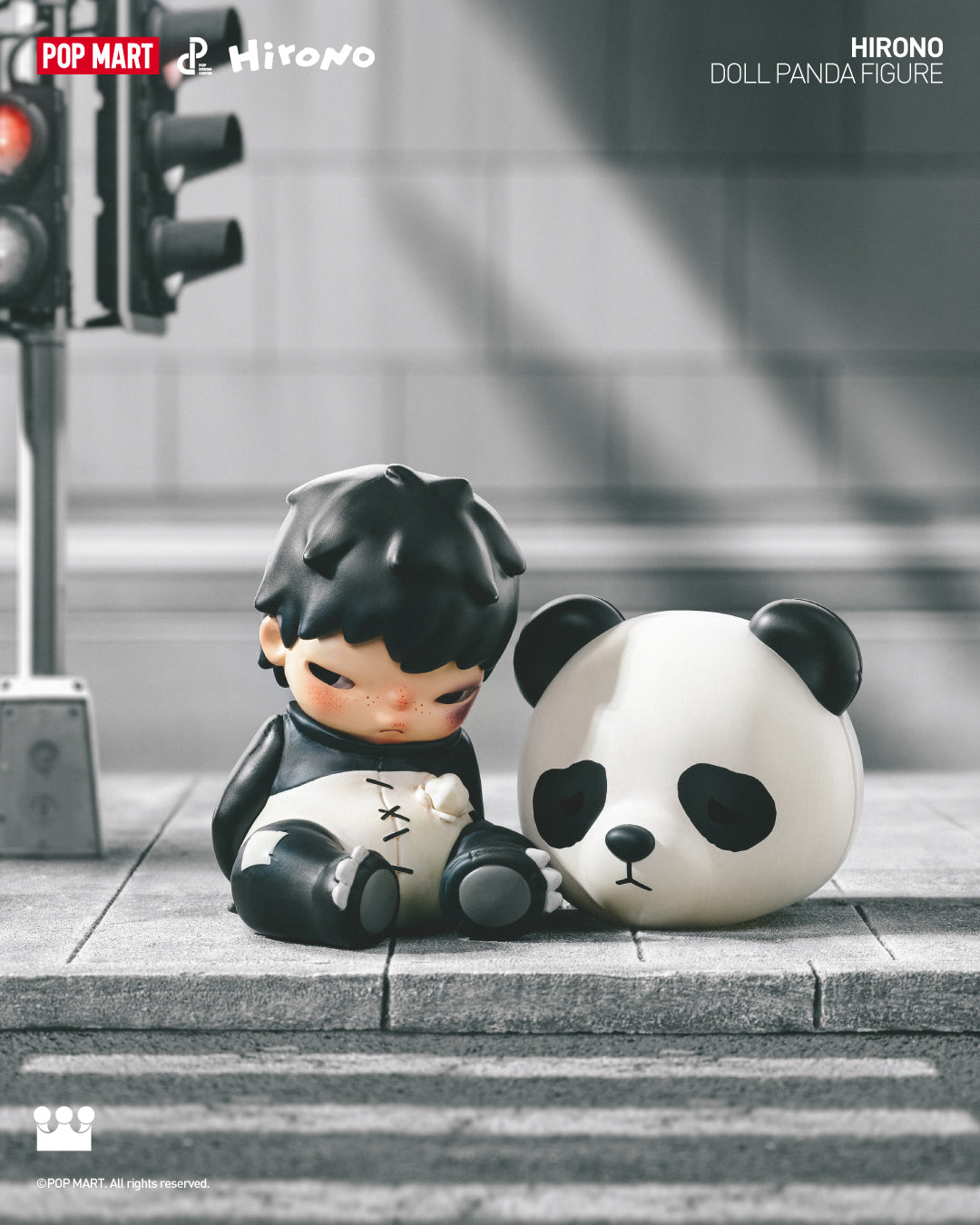  POP MART Hirono Doll Panda Figure、mySite、greenlandpopulation