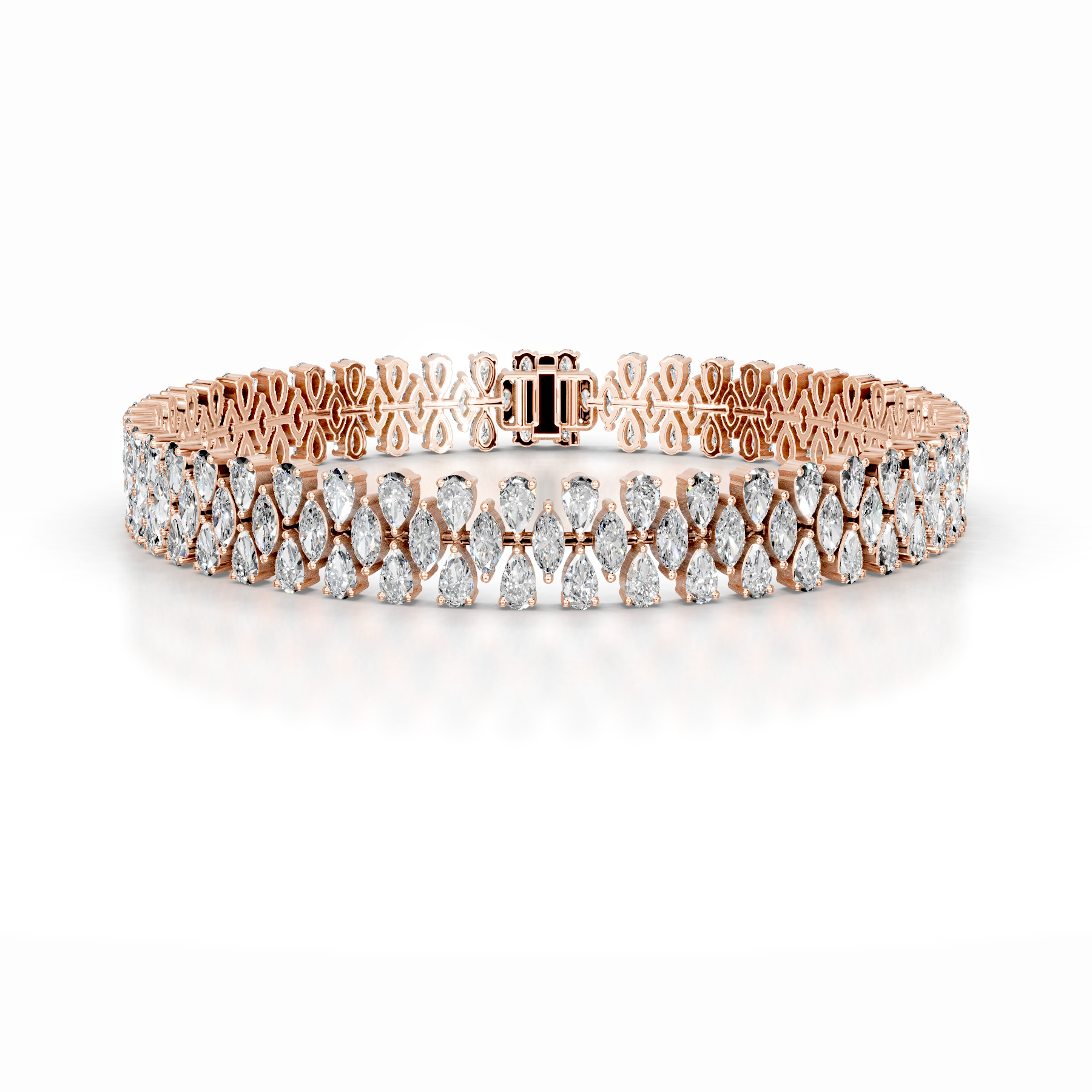 Judith Diamond Tennis Bracelet (10 Carat) -14K Rose Gold、mySite、hinf8tx79