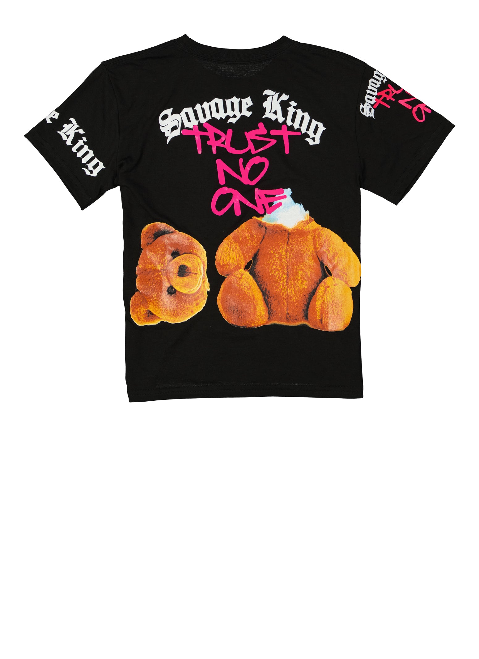 Boys Savage King Bear Graphic Tee、mySite、camillekostekn