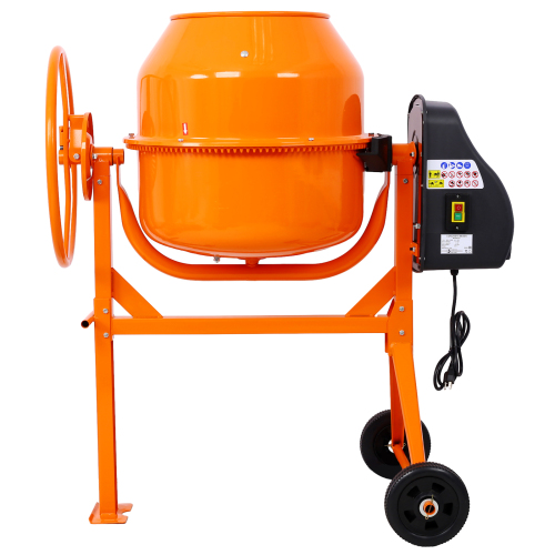 Cement Mixer,5 Cu. Ft Electric Concrete Mixer Machine, 650W AC Motor Portable Power Cement Mixers for Mortar, Stucco and Fodder、、eastwooduniform