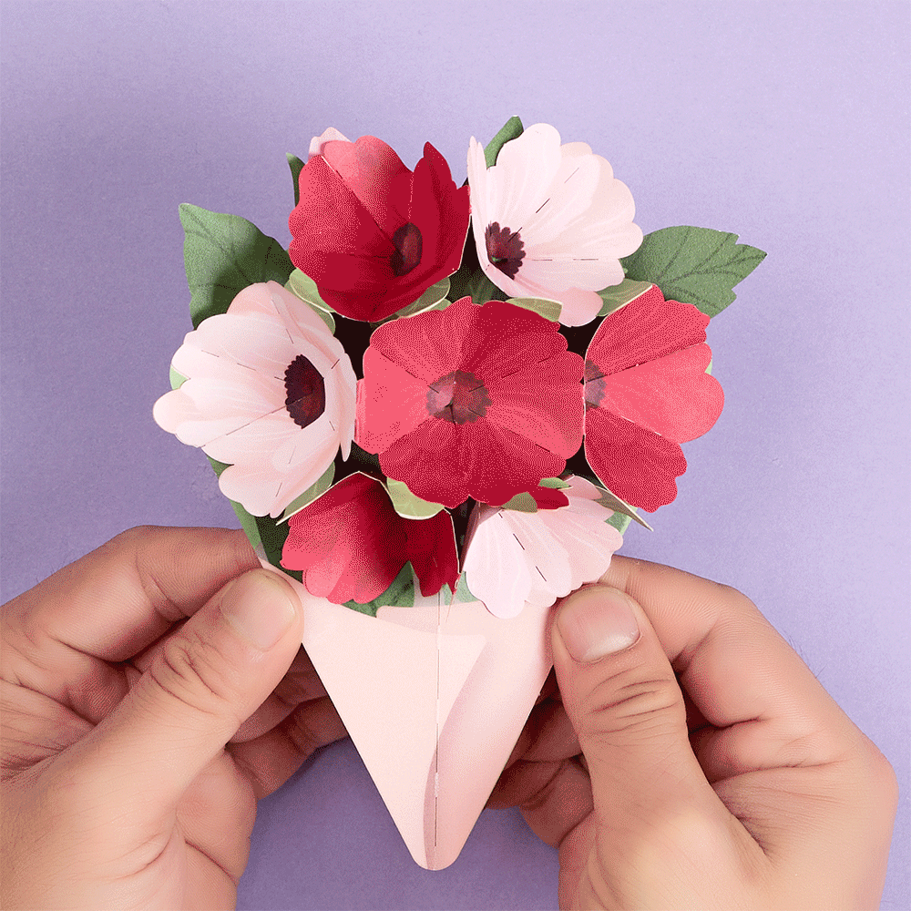 Rosy Ruby Little Blooms (Notecard 5-Pack)、mySite、solidvoid