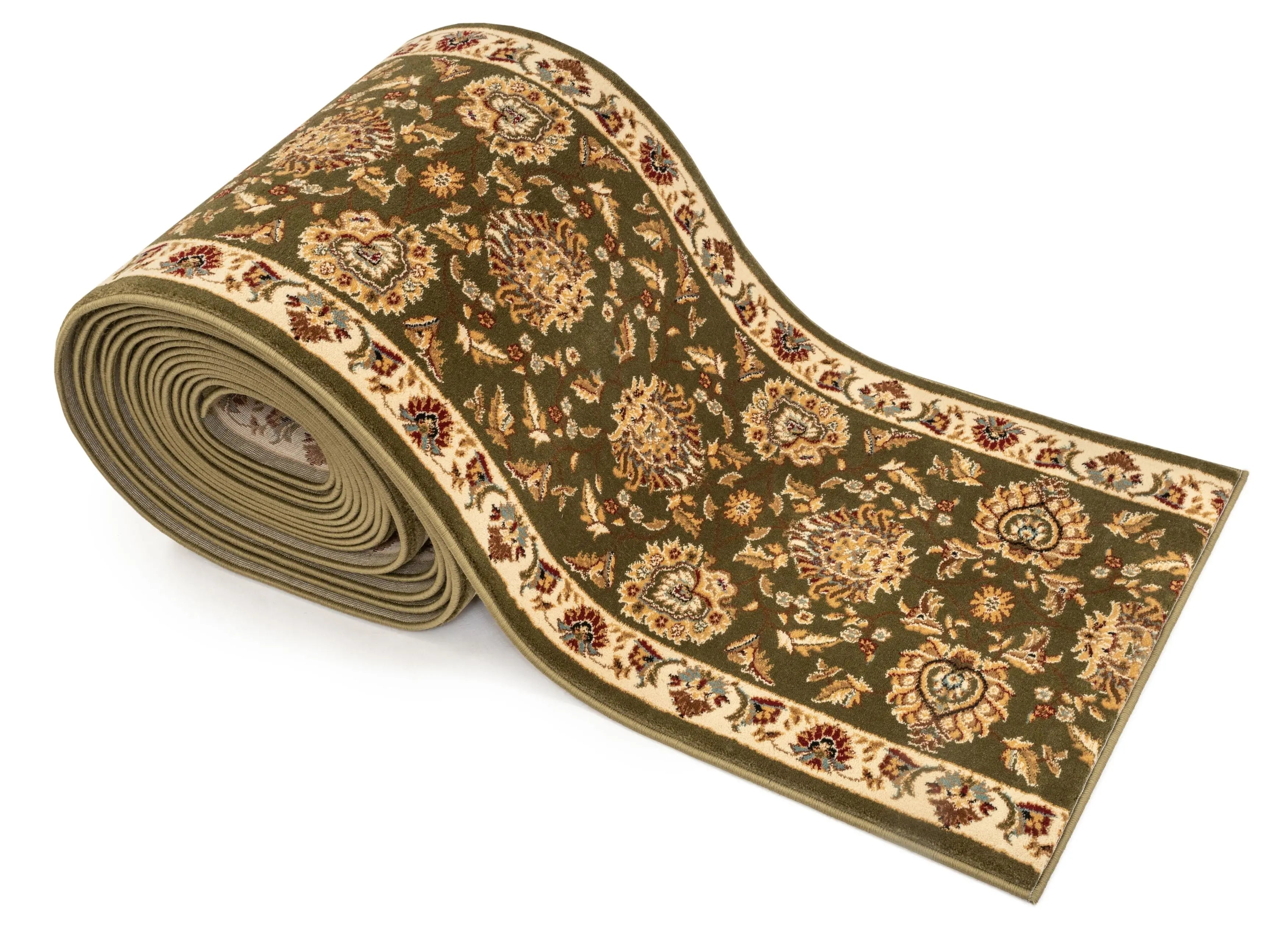 Abbasi Custom Size Runner Traditional Green Choose Your Width x Choose Your Length Hallway Runner Rug、mySite、gigharbornorthrealestate