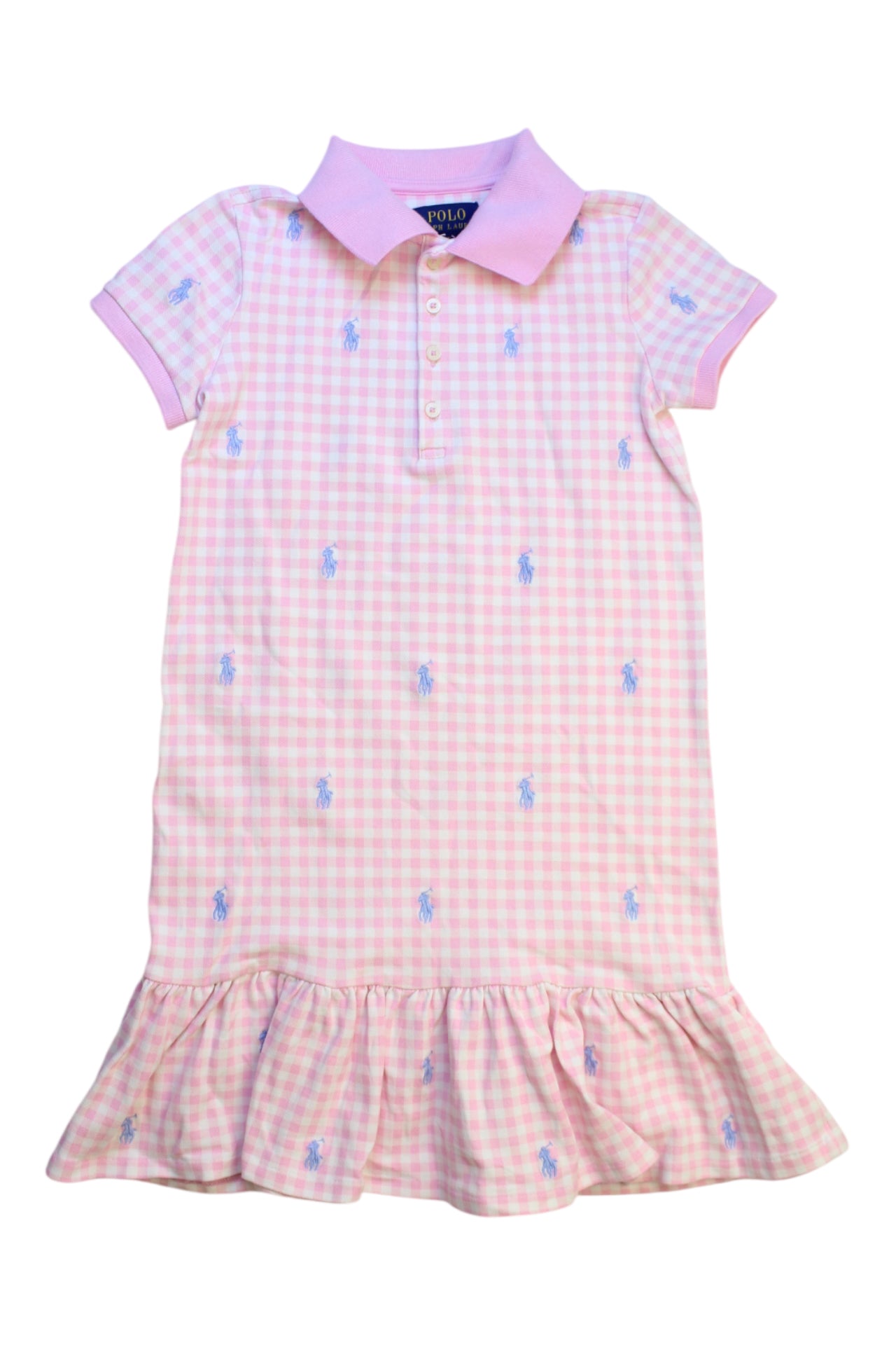 Polo Ralph Lauren Checkered Dress With Collar Size 6T、mySite、g9winljtr