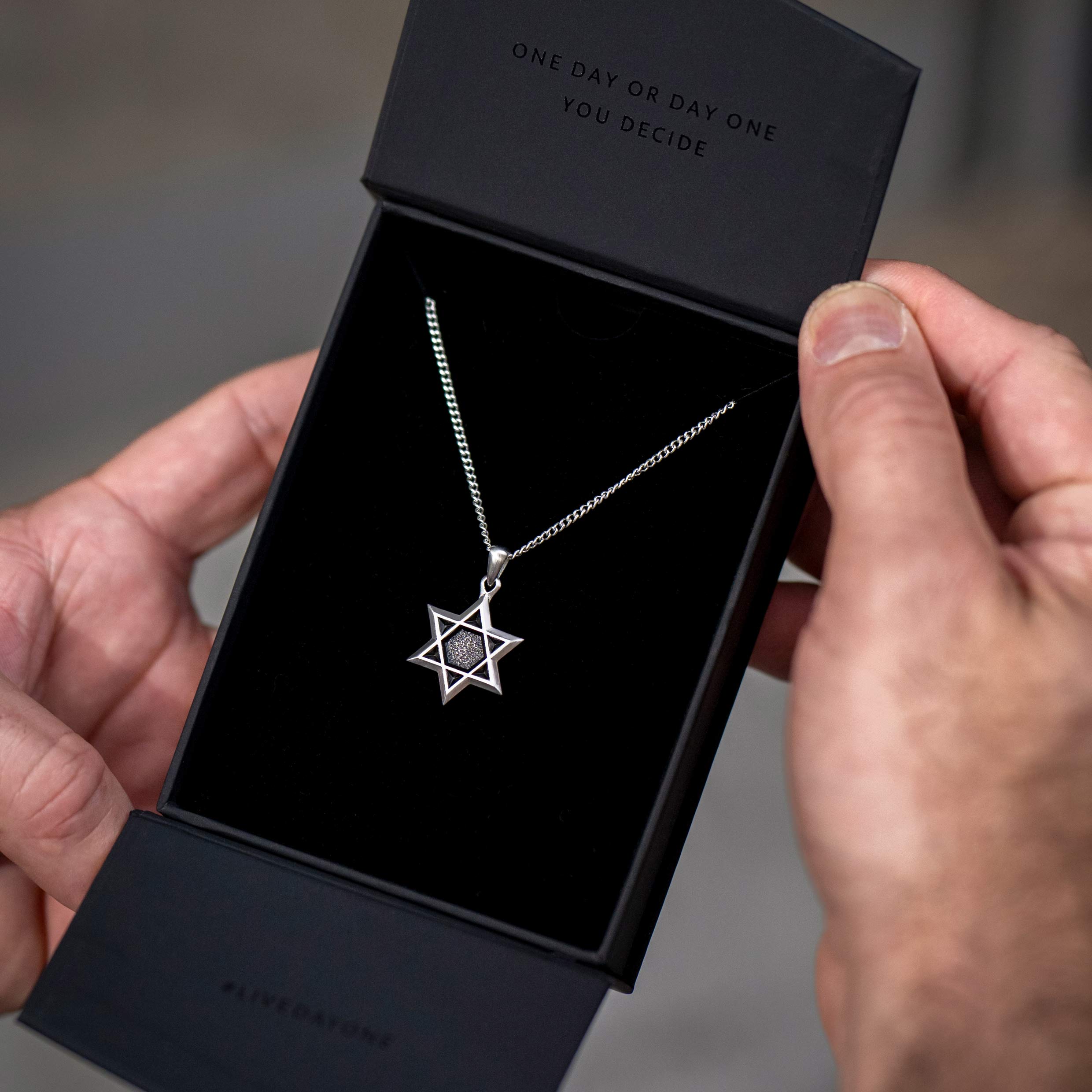  Star Of David Pendant - Silver