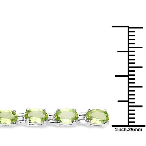 Green Peridot Bracelet in Affordable Sterling Silver, 7.25 9.03ctw、mySite、g9winljtr