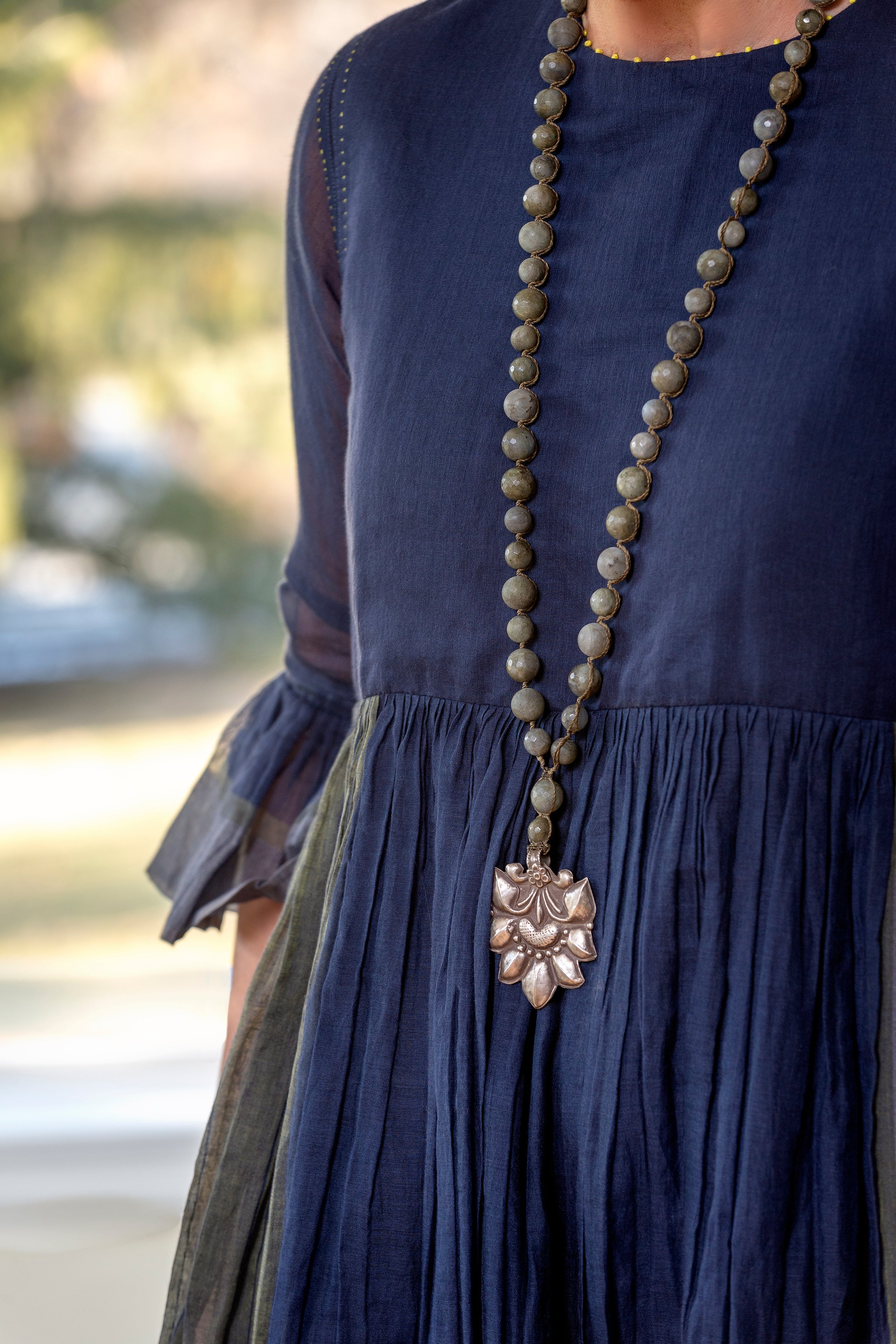 Brigitte Regula Antique Rajasthani Silver Pendant Necklace、mySite、noshort