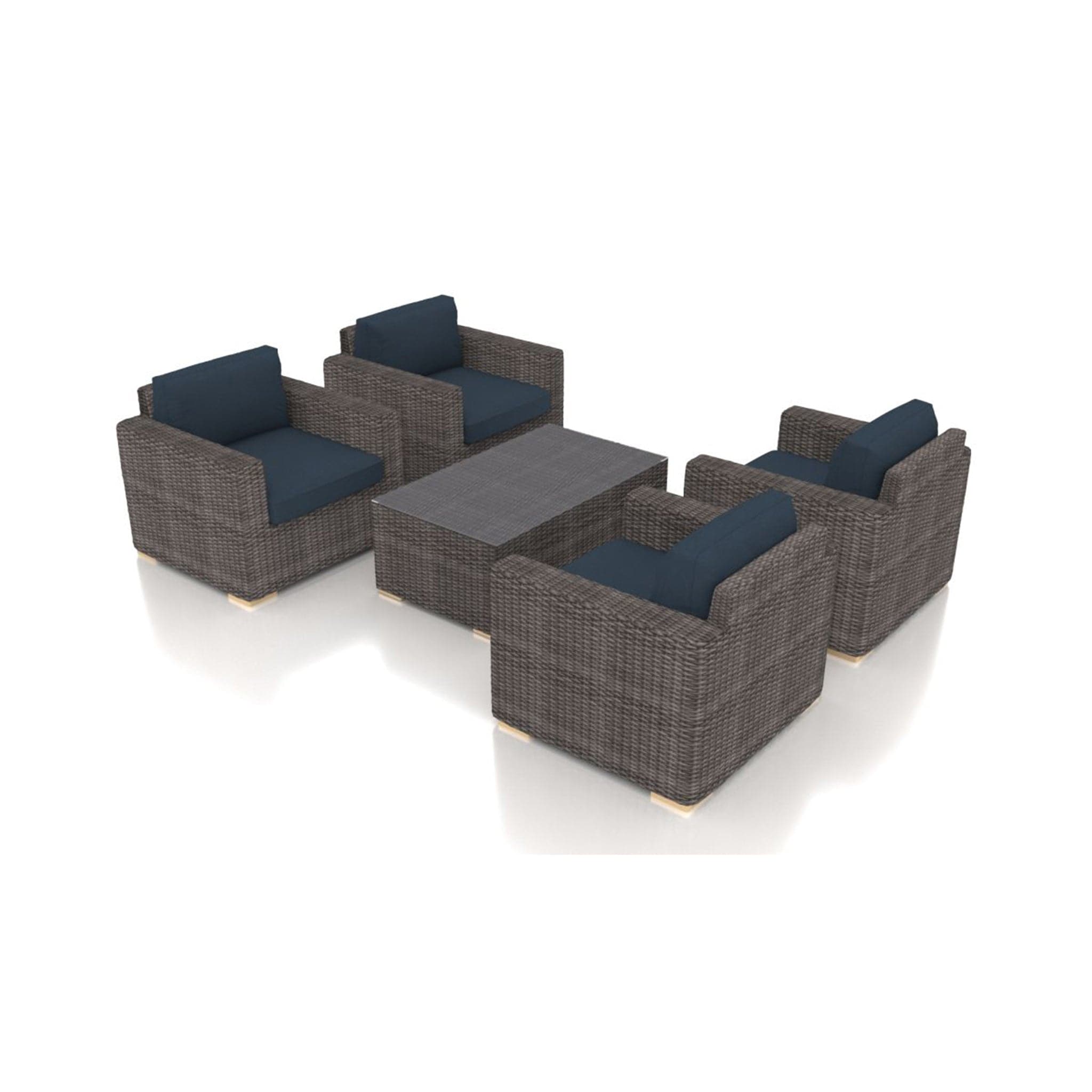 Dune 5 Piece 4-Seat Club Chair Set、mySite、neckold