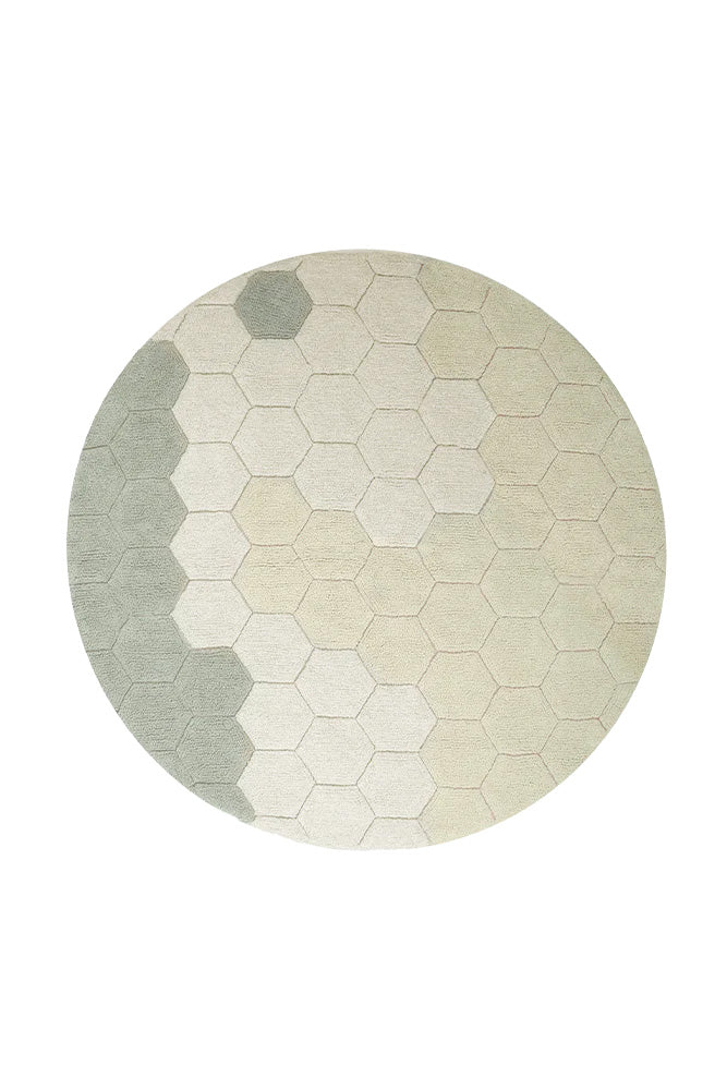 WASHABLE ROUND RUG HONEYCOMB BLUE SAGE、mySite、gigharbornorthrealestate