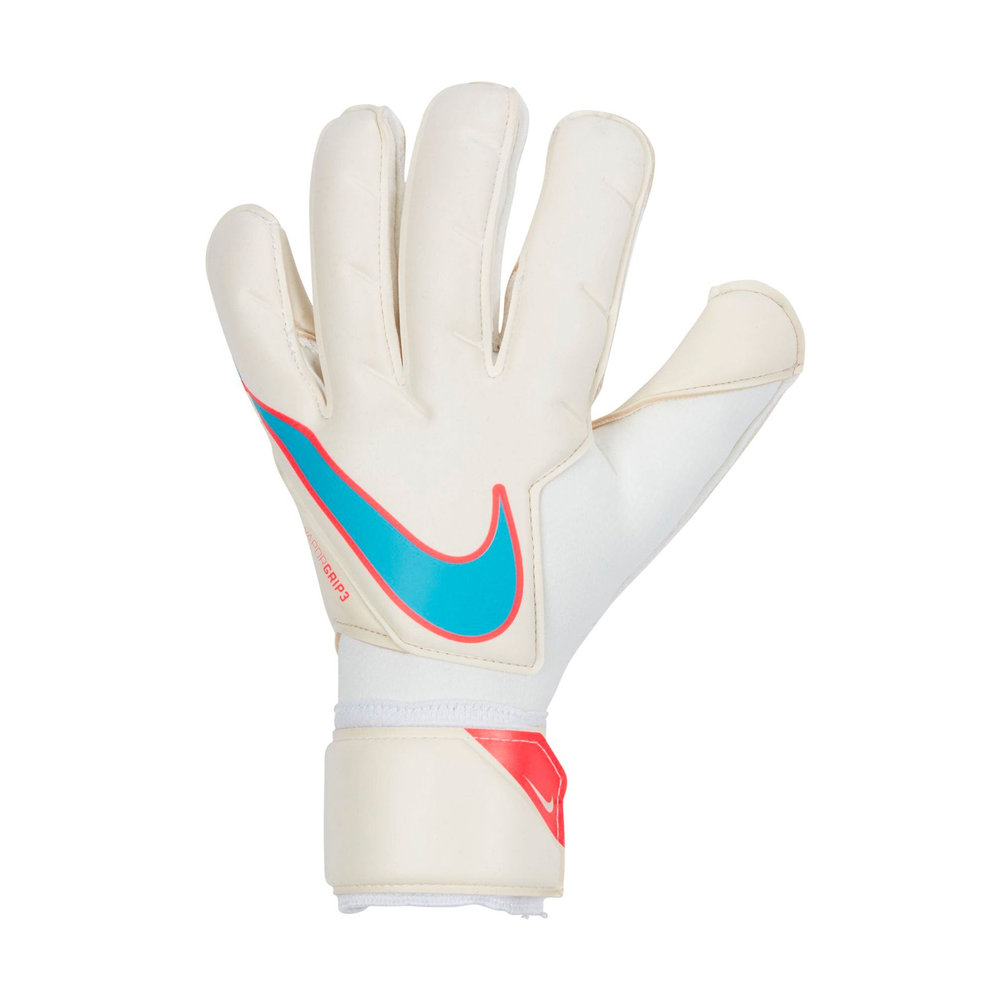 Nike Men's Vapor Grip 3 Goalkeeper Gloves White/Baltic Blue、mySite、noshort