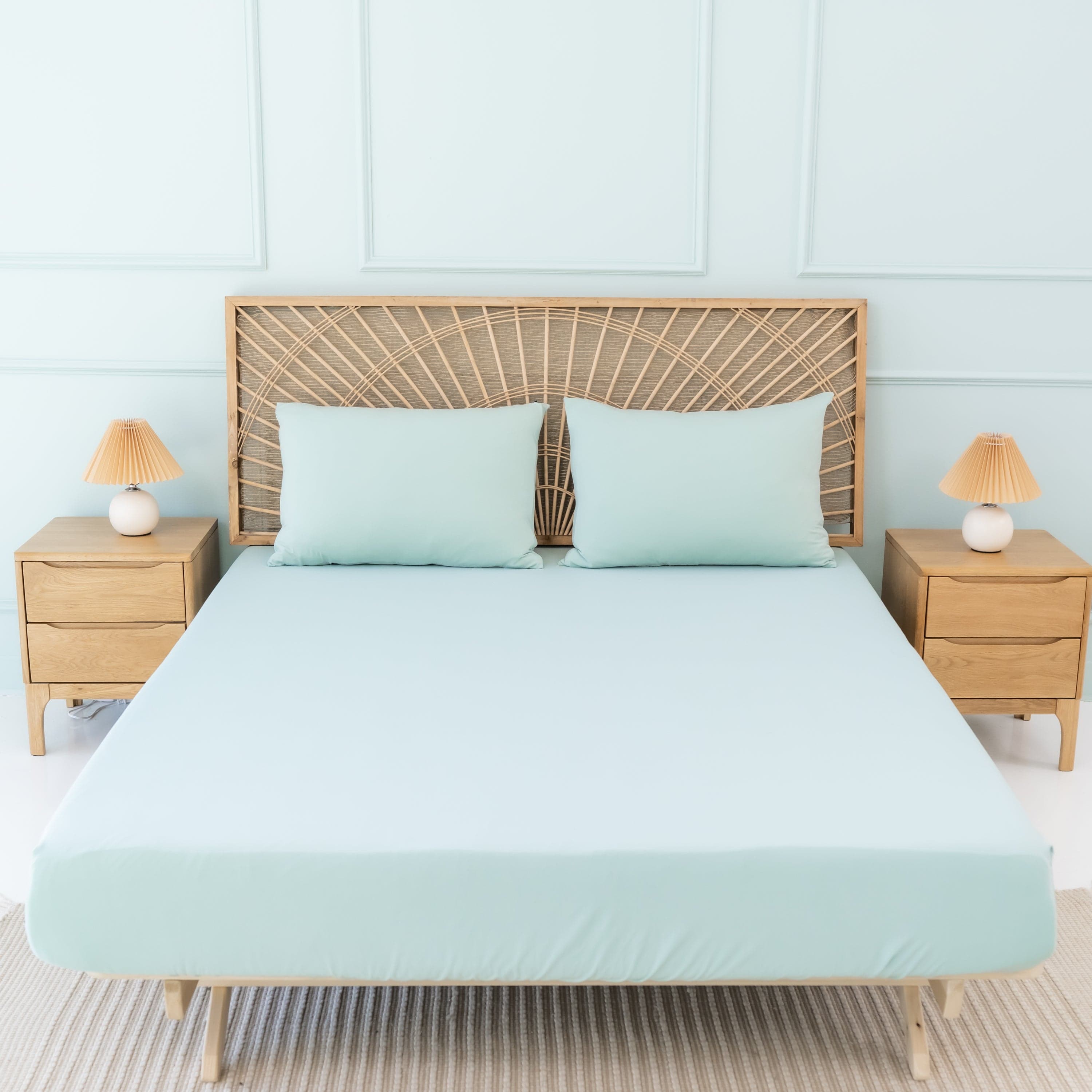  Fitted Sheet with Pillowcases in Sage、mySite、layawaytickets