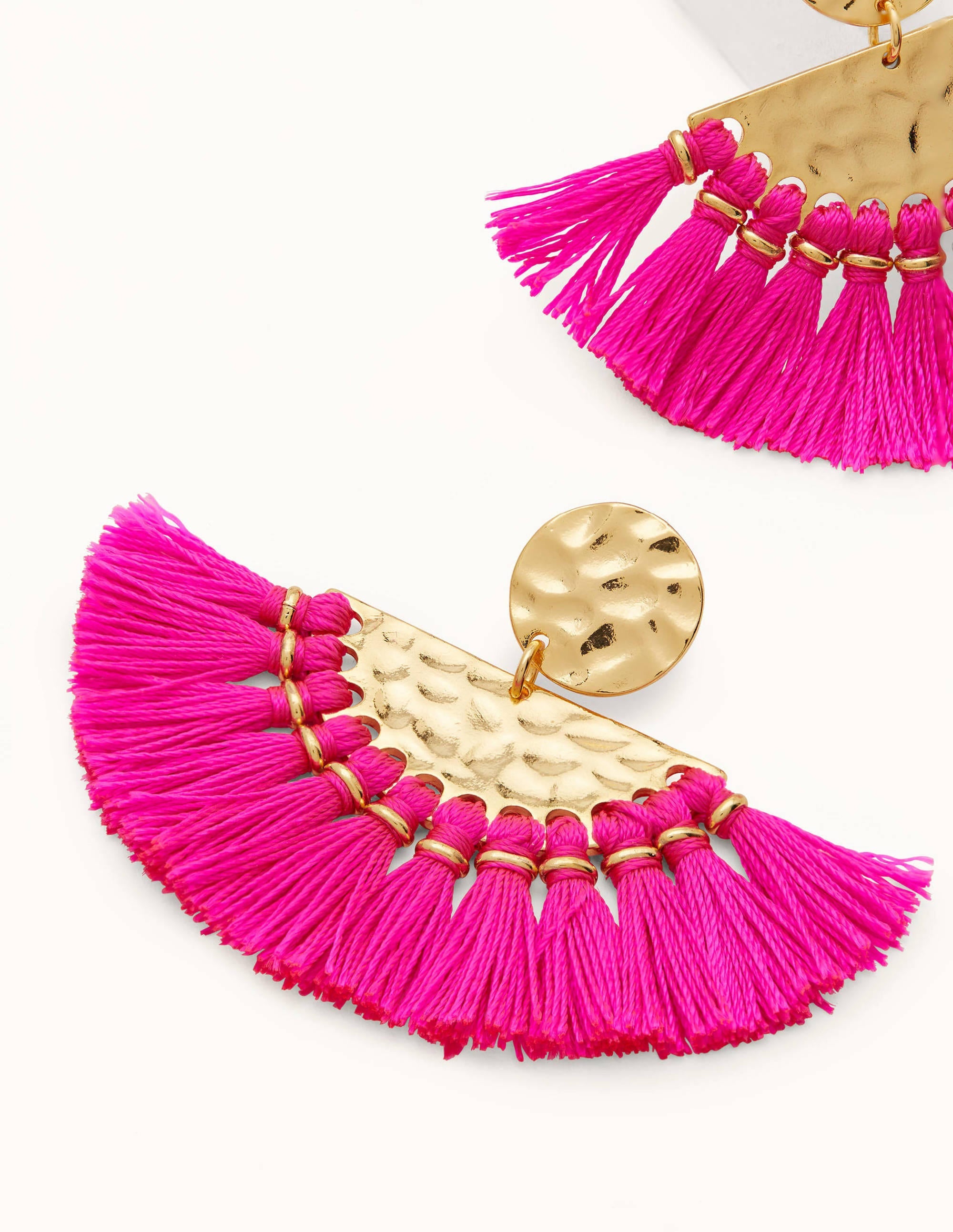  Statement Tassel Earrings-Party Pink、mySite、ashleygrahame