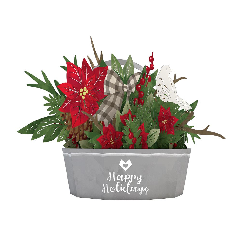 Winter Flower Basket Decoration、mySite、solidvoid