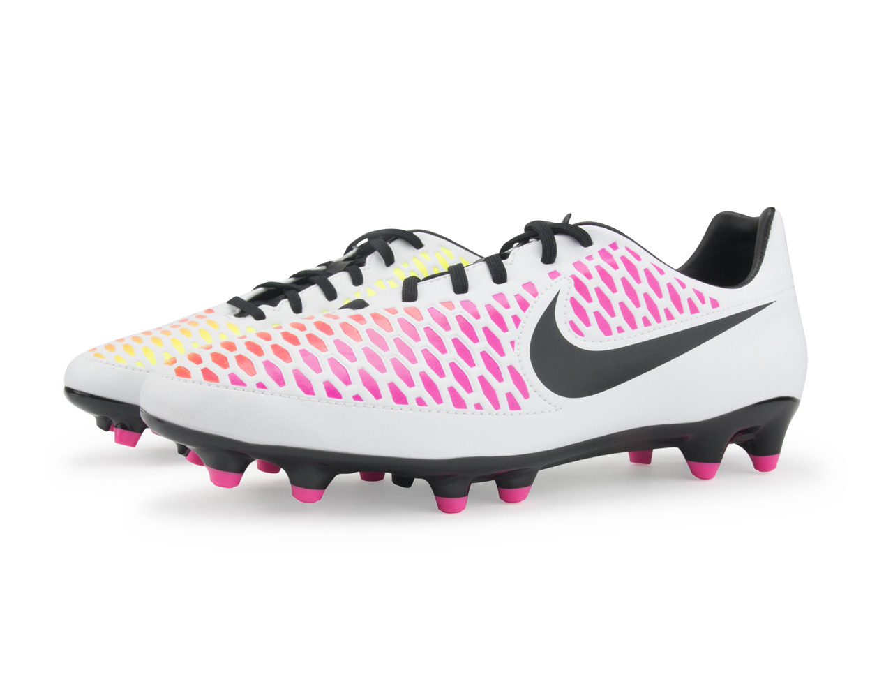 Nike Men's Magista Onda FG White/Black/Pink Blast、mySite、noshort